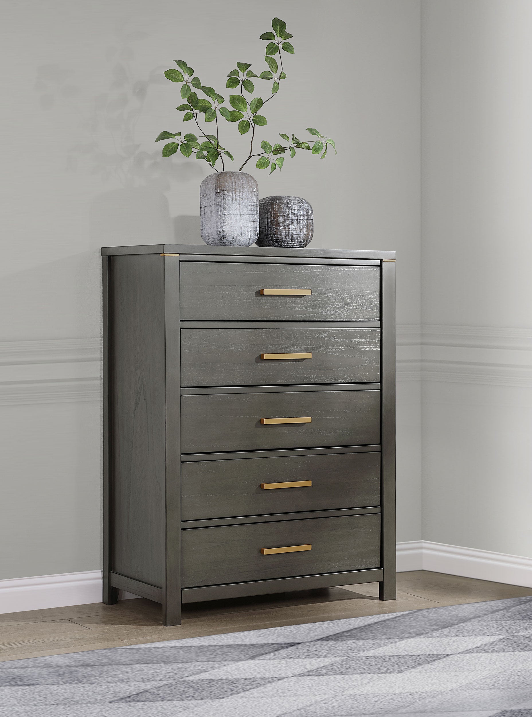 Kendall 5-drawer Bedroom Chest Black