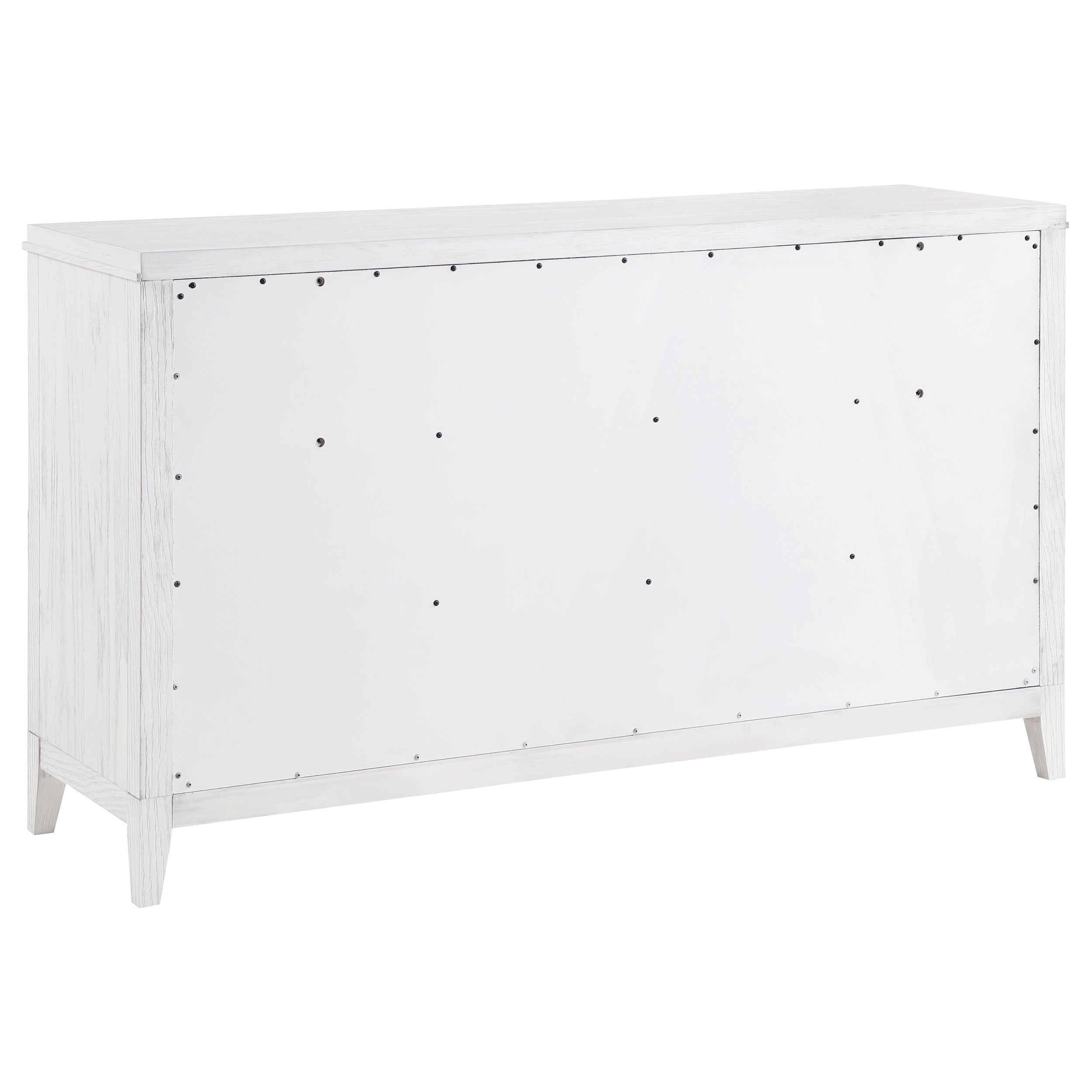 Marielle  Cal King Bedroom Set Distressed White