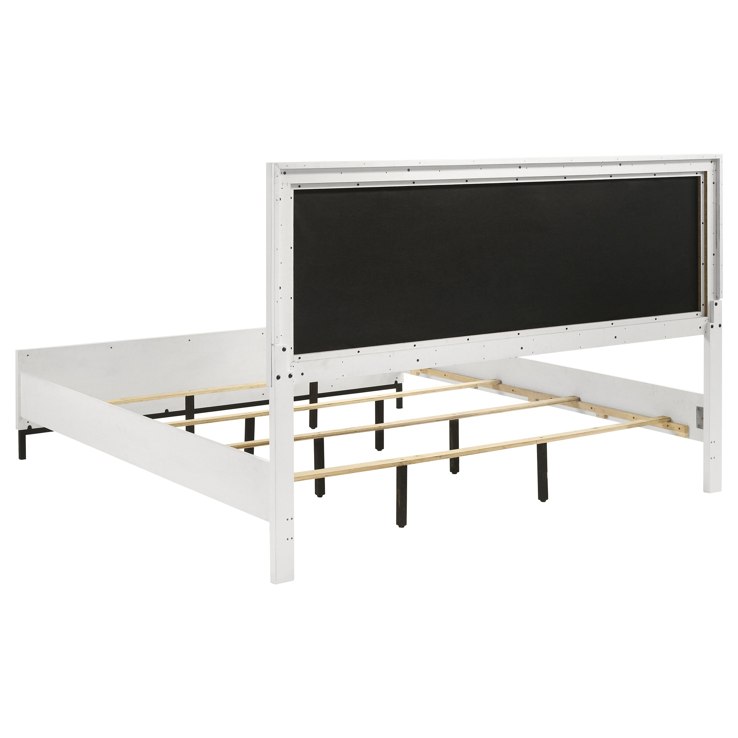 Sonoma Upholstered Wingback Bed Beige