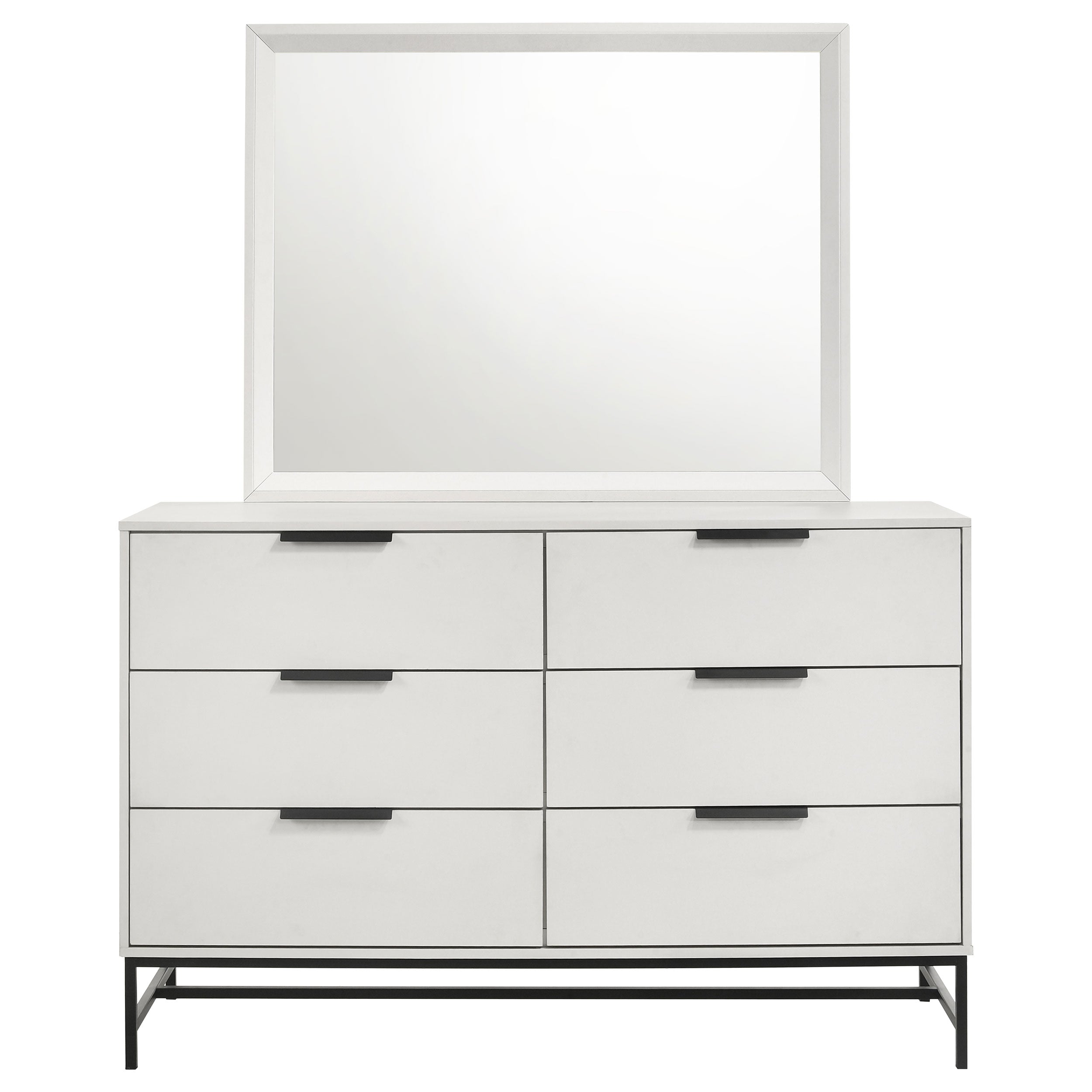 Sonora 6-drawer Bedroom Dresser White