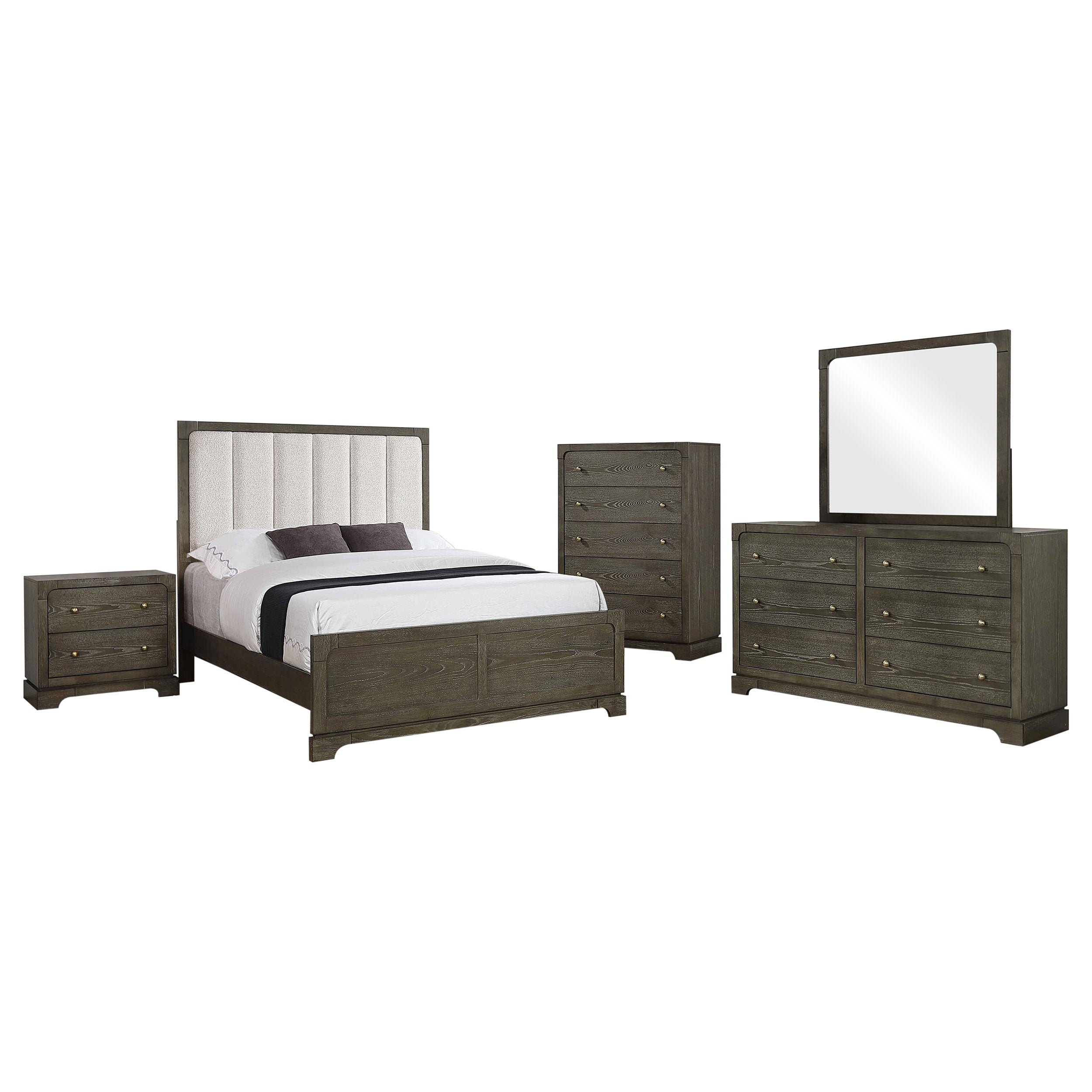 Gran Park  California King Bedroom Set Dark Cocoa