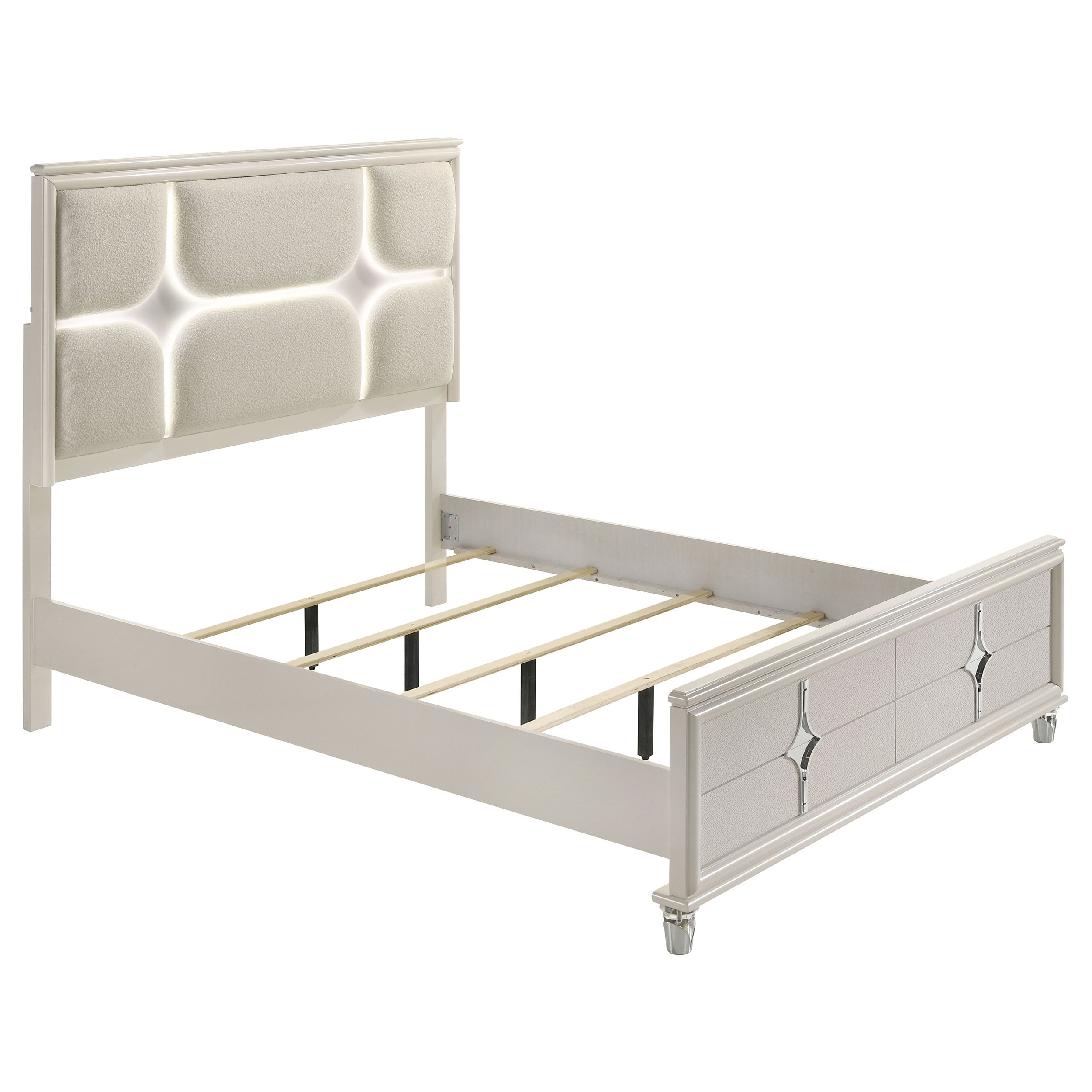 Olivia California King Bedroom Set Pearl White