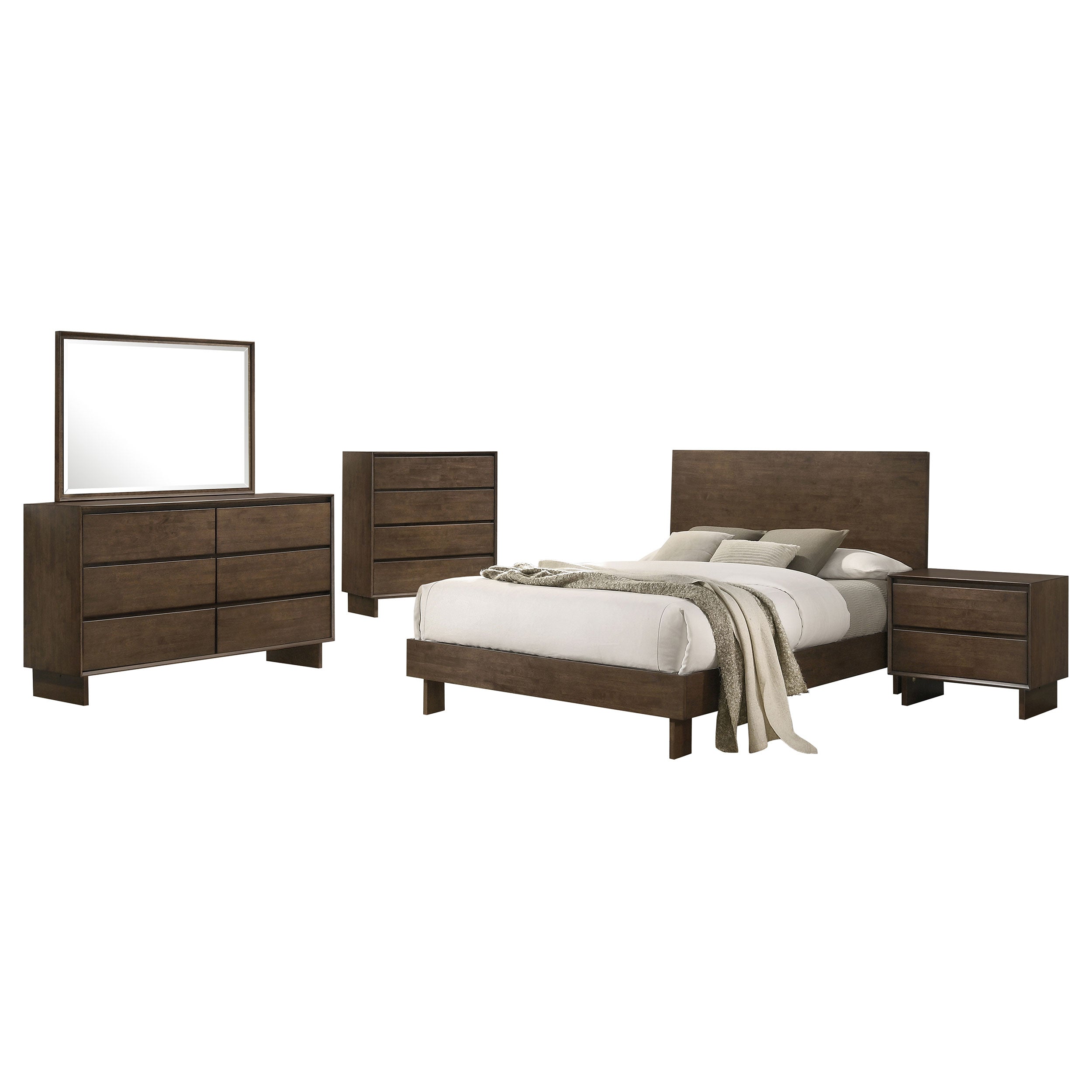 Glenwood   Bedroom Set Warm Brown