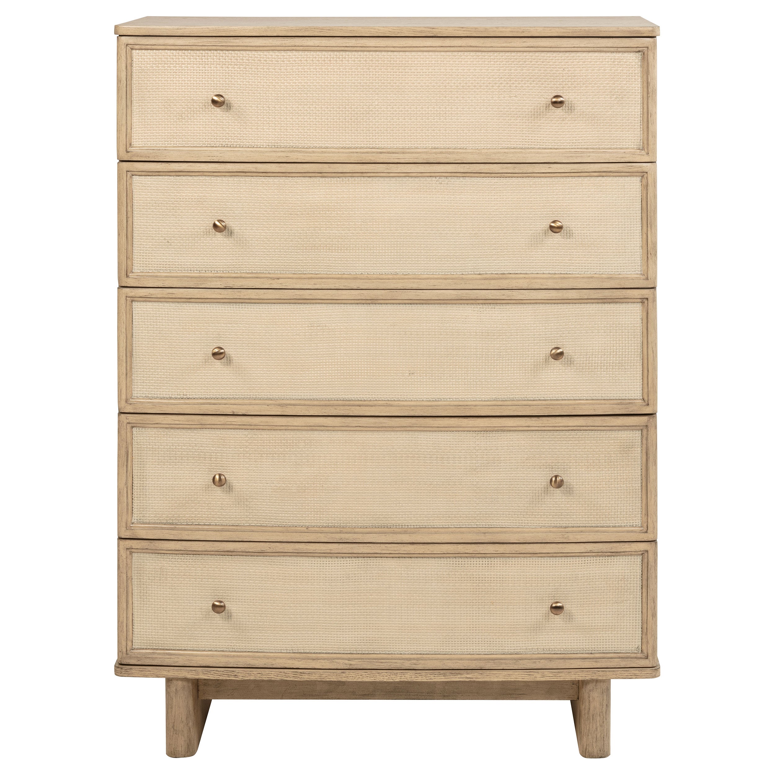 Kailani 5-drawer Bedroom Chest of Drawers Beige Oak