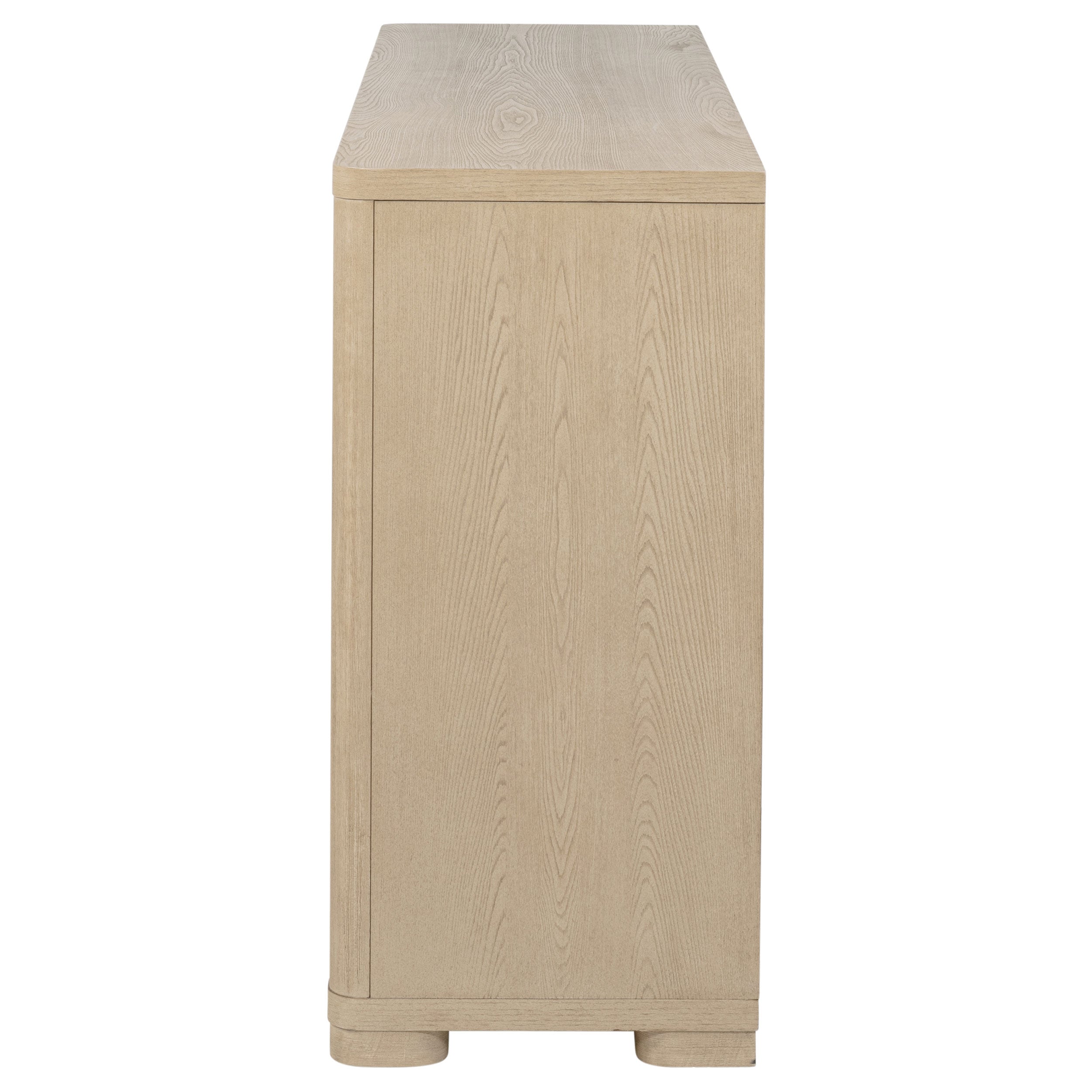 Ladera 6-drawer Bedroom Dresser and Mirror Light Elm