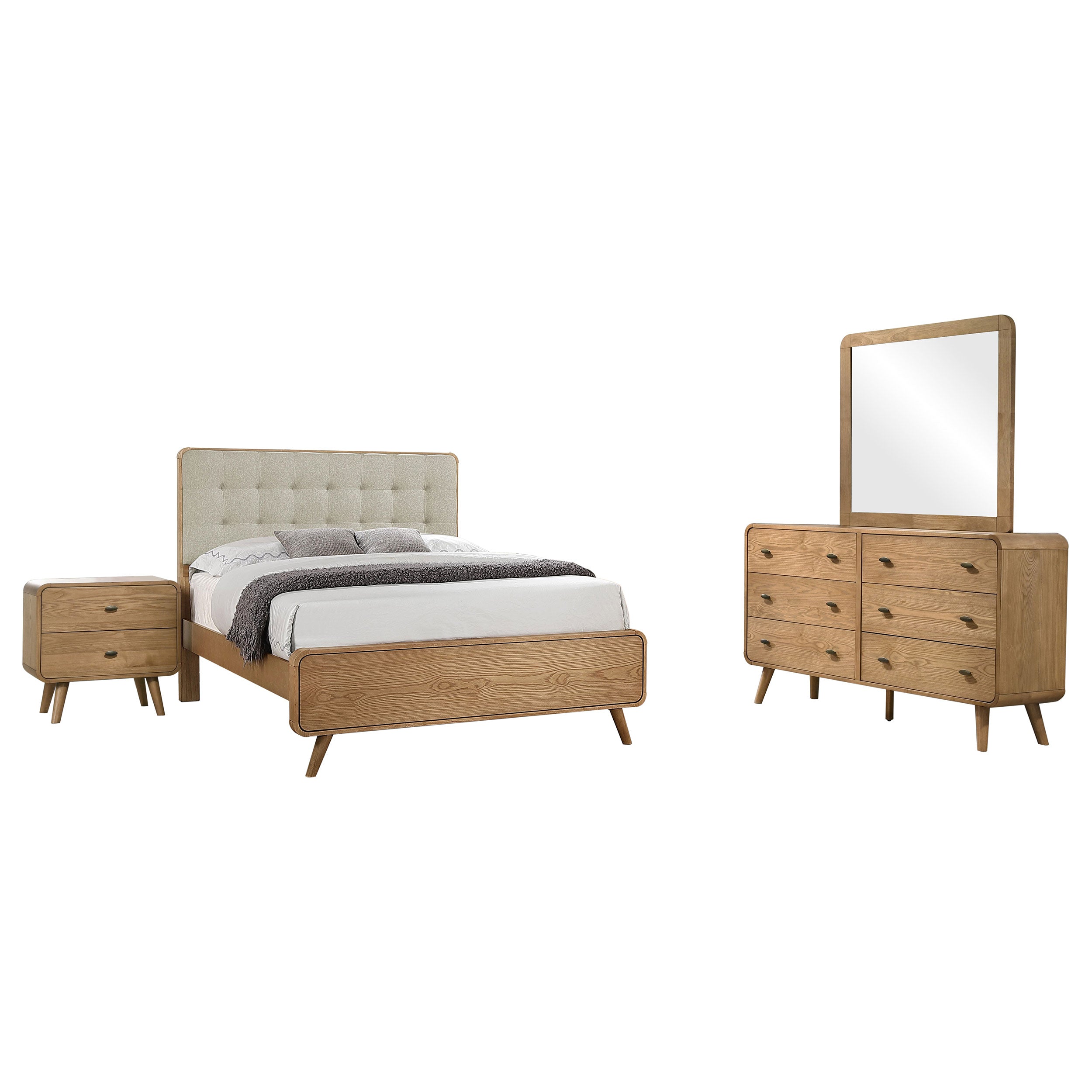 Robyn  California King Bedroom Set Dark Walnut