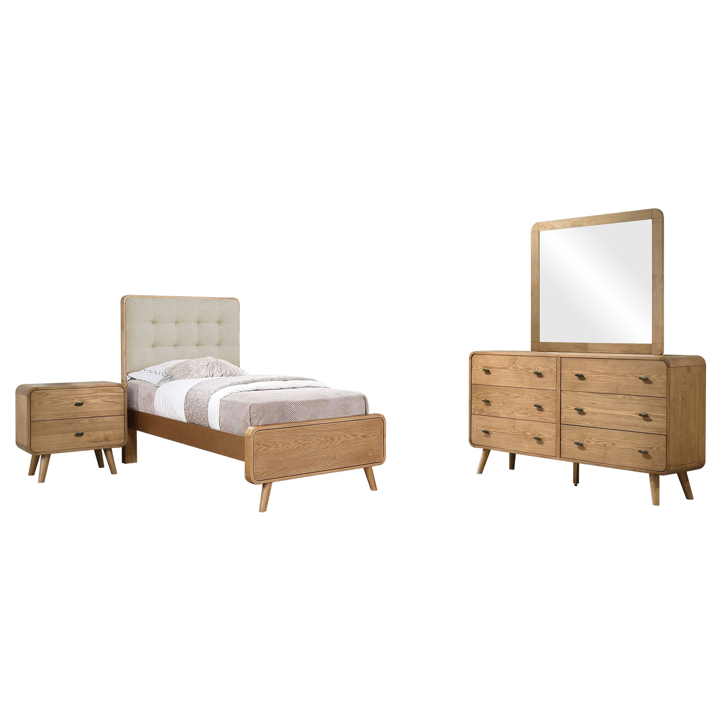 Robyn  California King Bedroom Set Dark Walnut