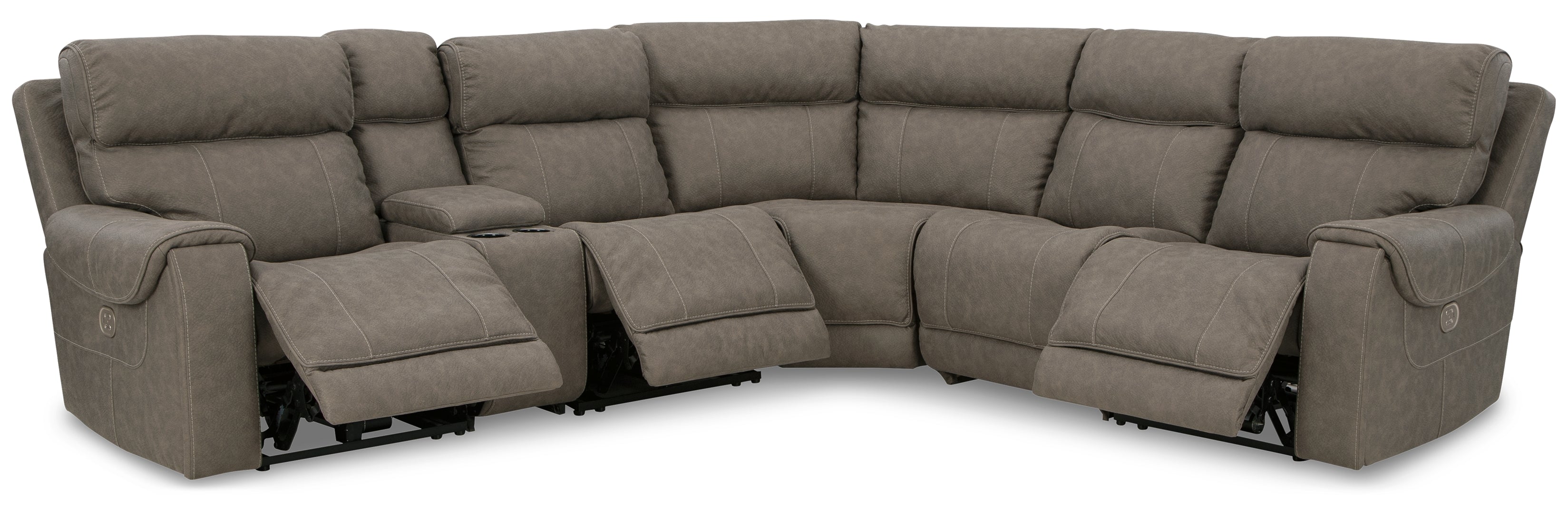 Starbot Power Reclining Sectional with Console