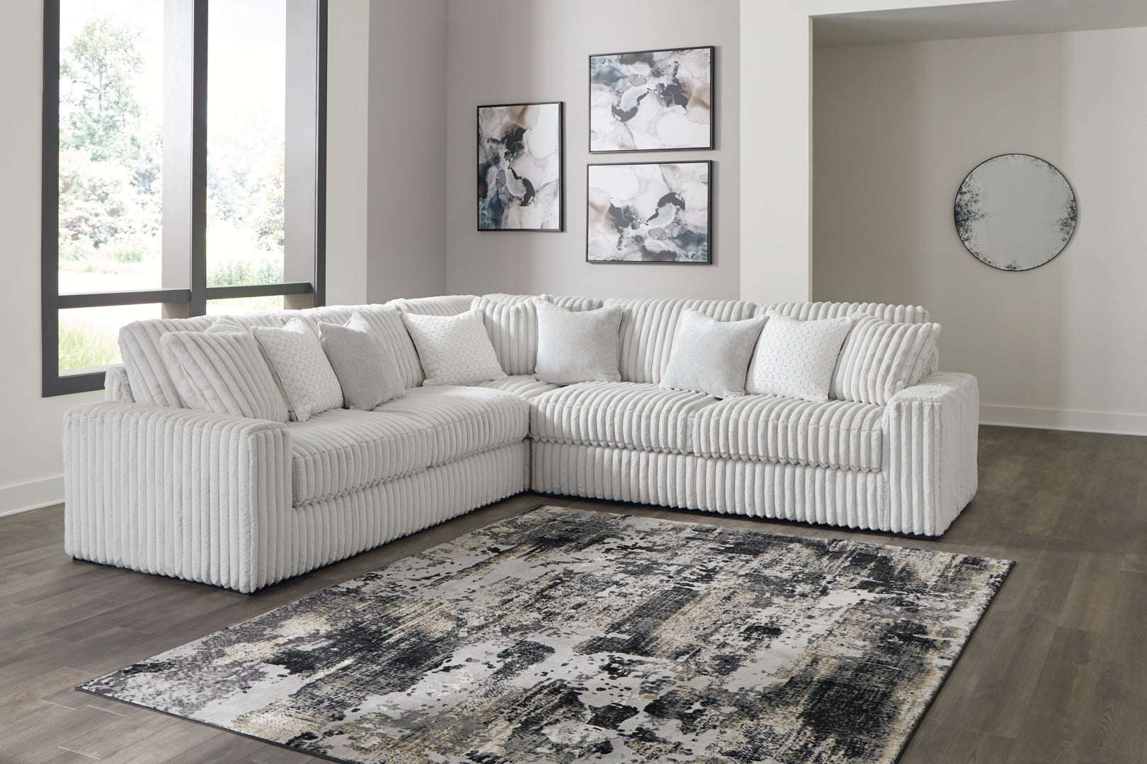 Stupendous Sectional with Ottoman (Customizable)