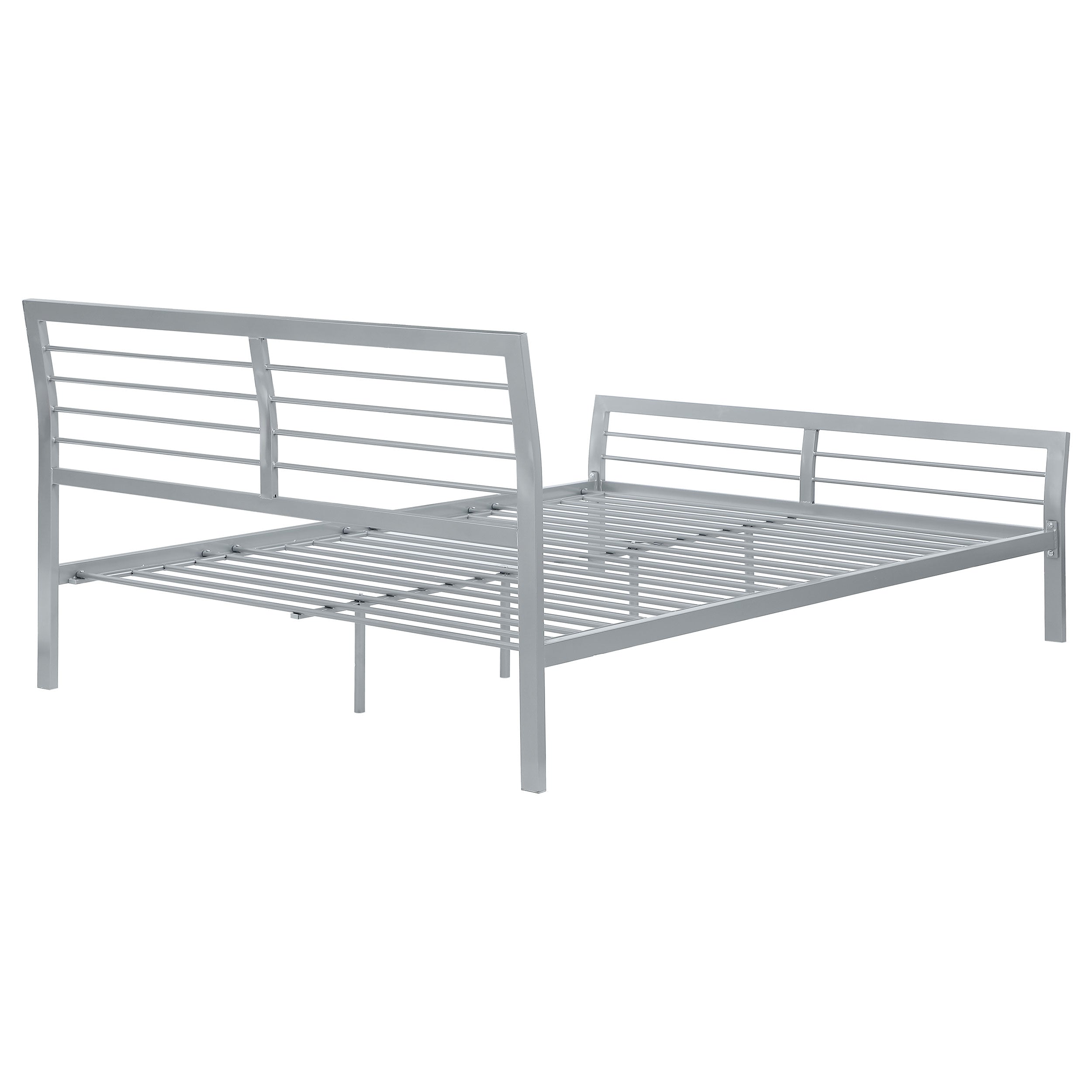 Cooper Metal Open Frame Bed Silver