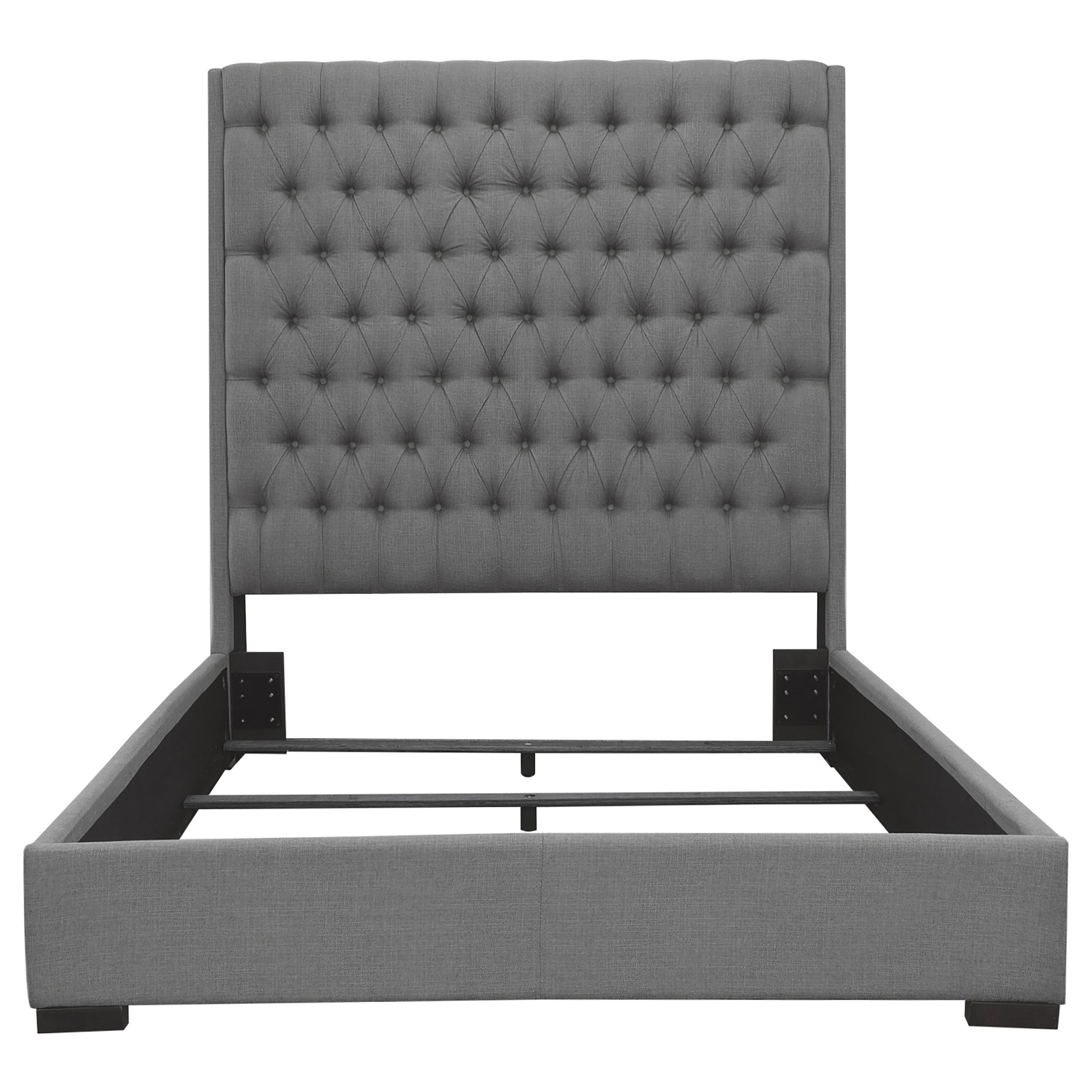 Camille California King Bedroom Set Metallic Mercury