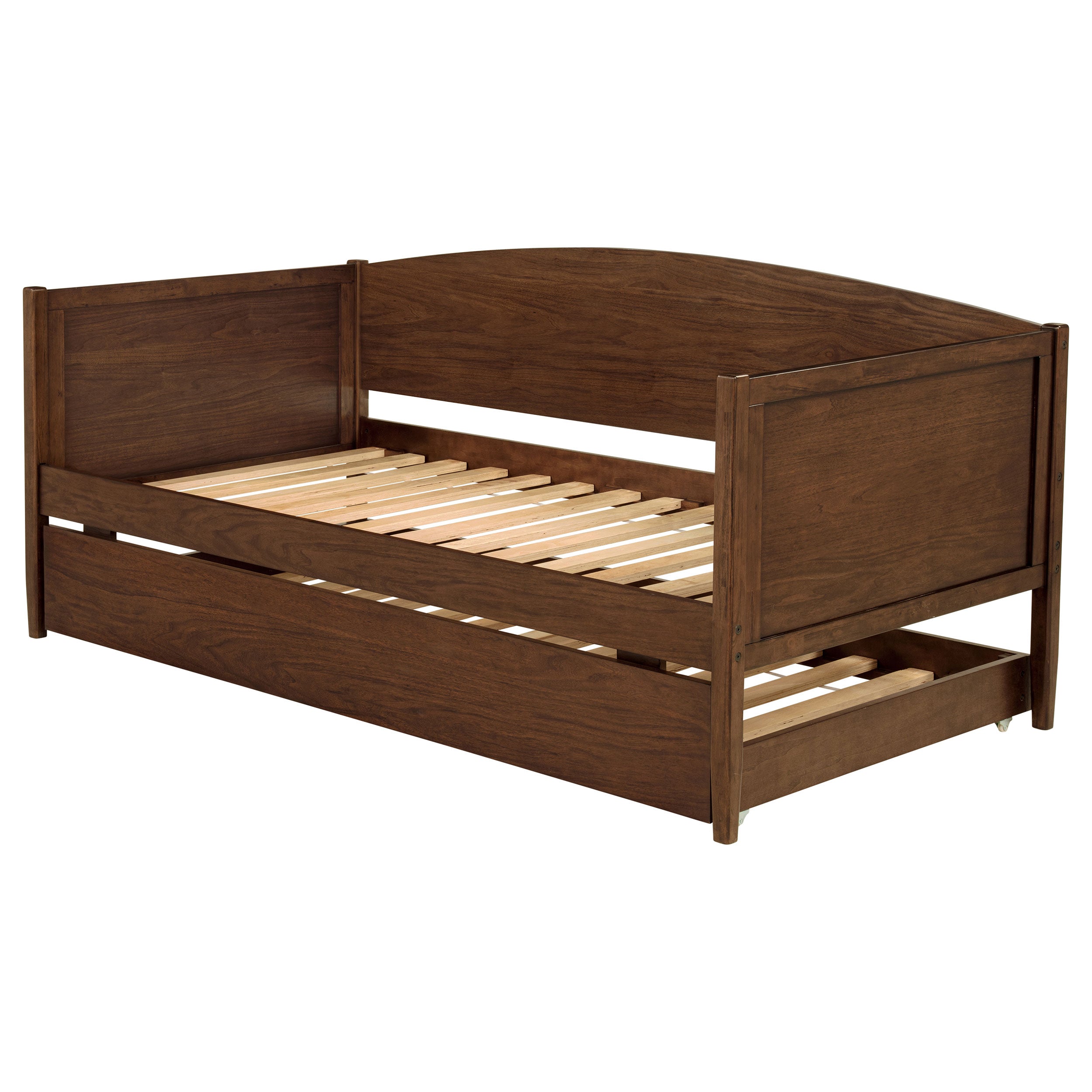 Bozeman Wood Daybed With Trundle Medium Walnut