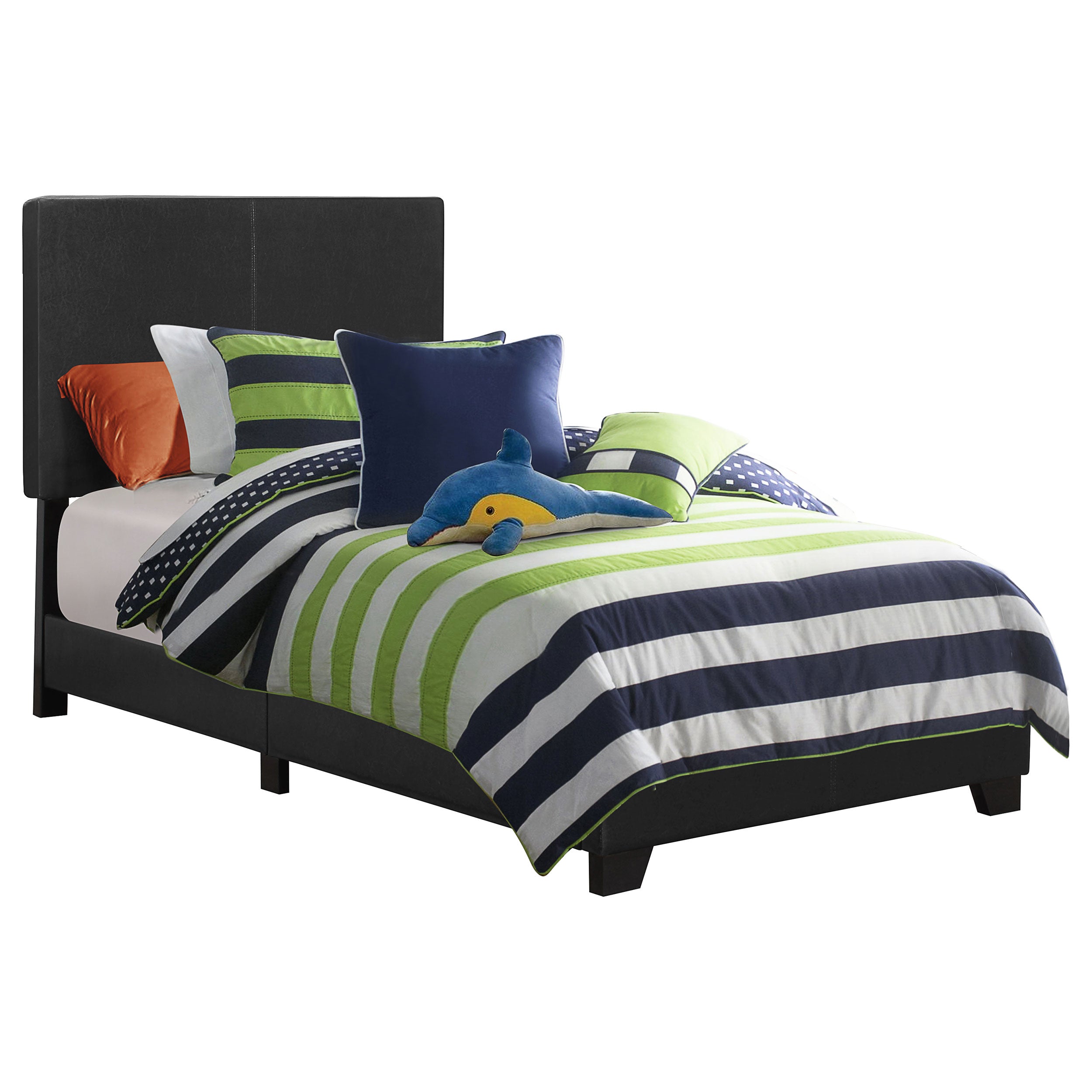 Dorian Fabric Upholstered Panel Bed Cream