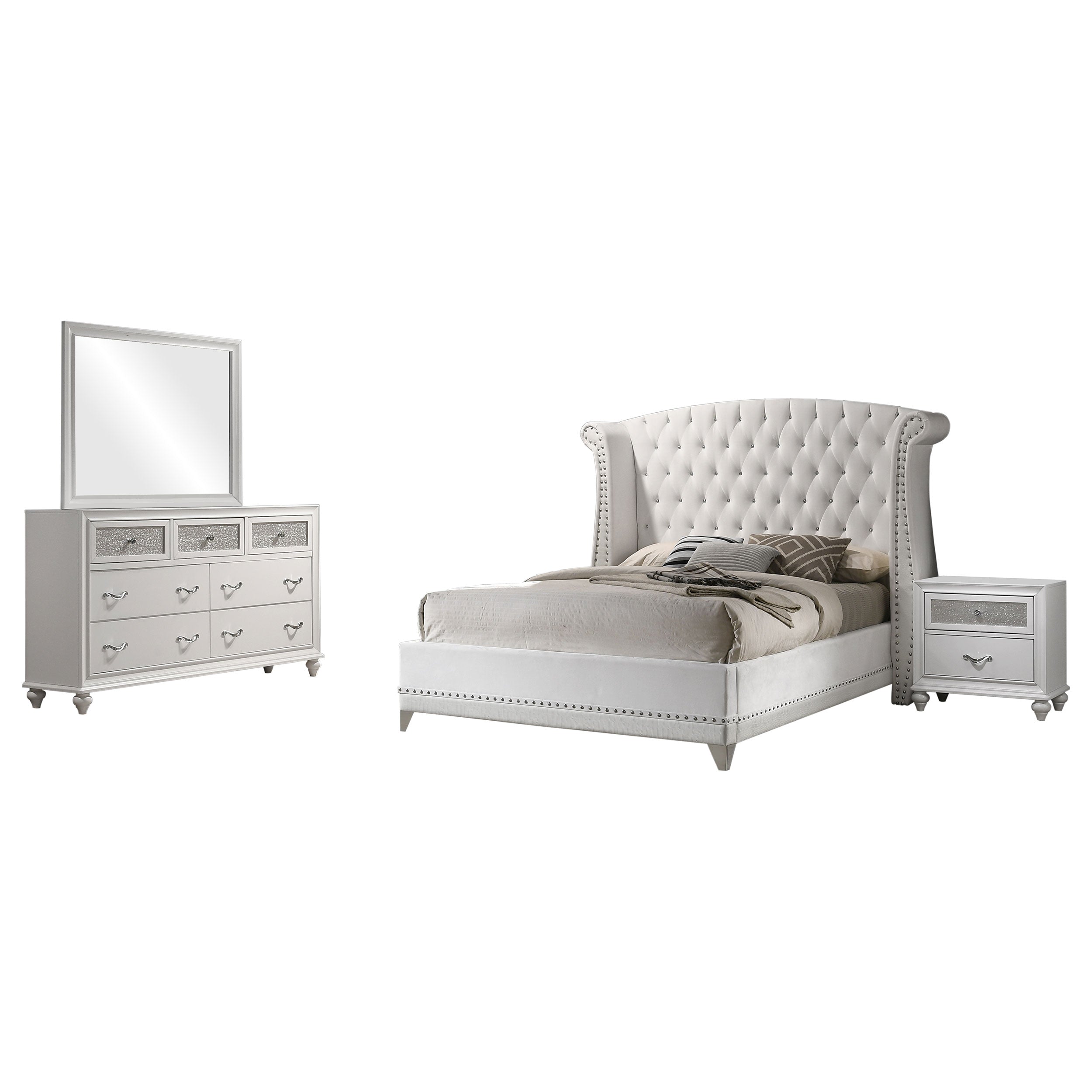 Barzini  California King Bedroom Set Black