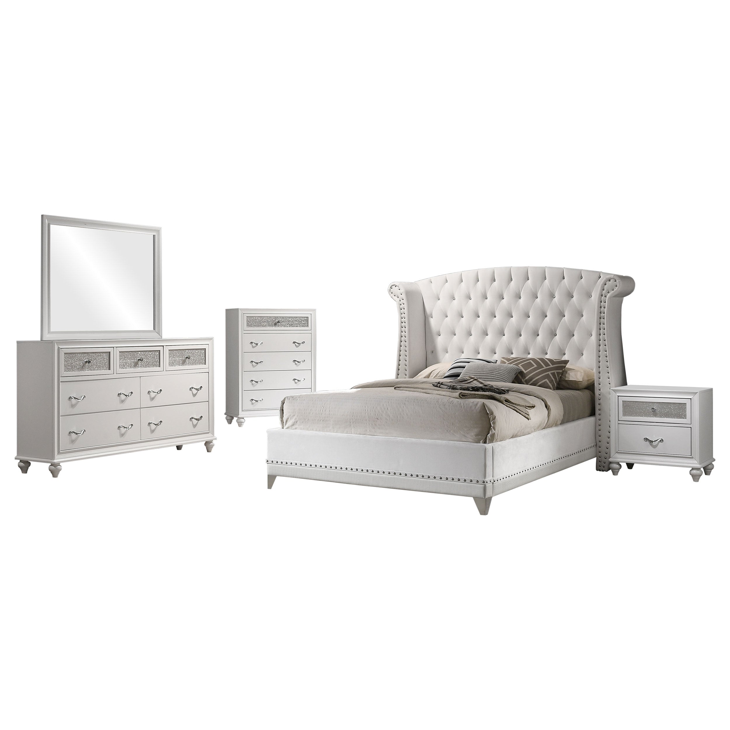 Barzini  California King Bedroom Set Black