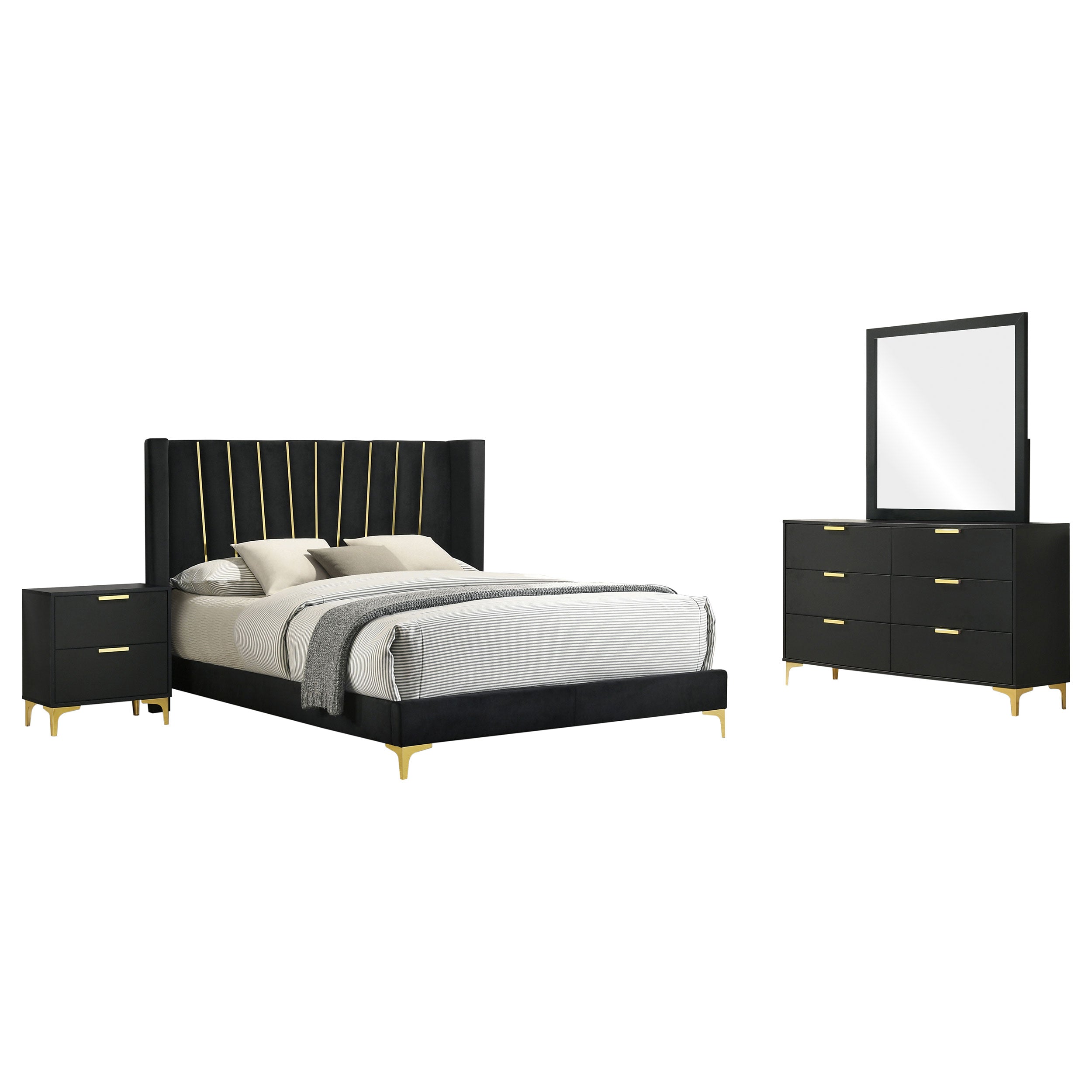 Kendall  California King Bedroom Set Black