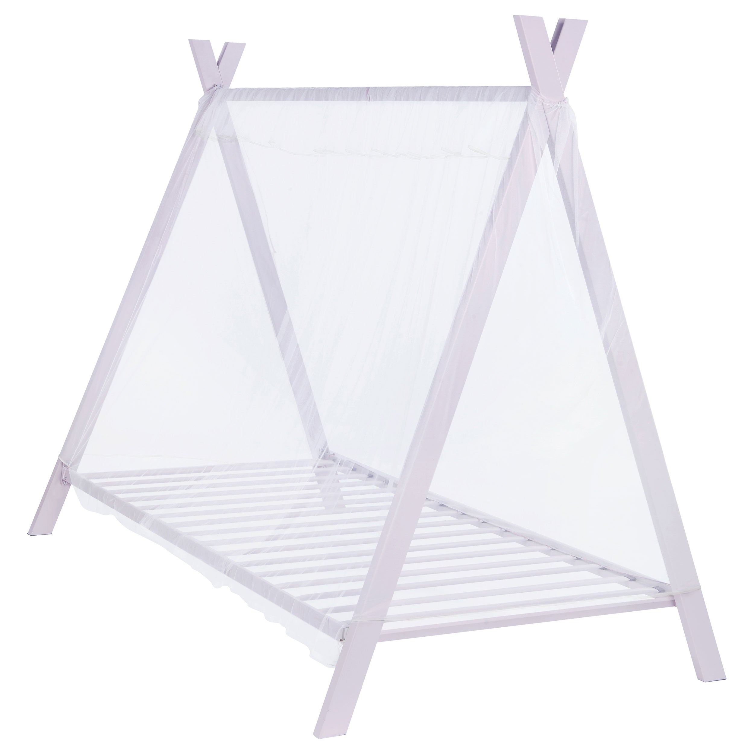 Fultonville Metal Tent Bed Pink