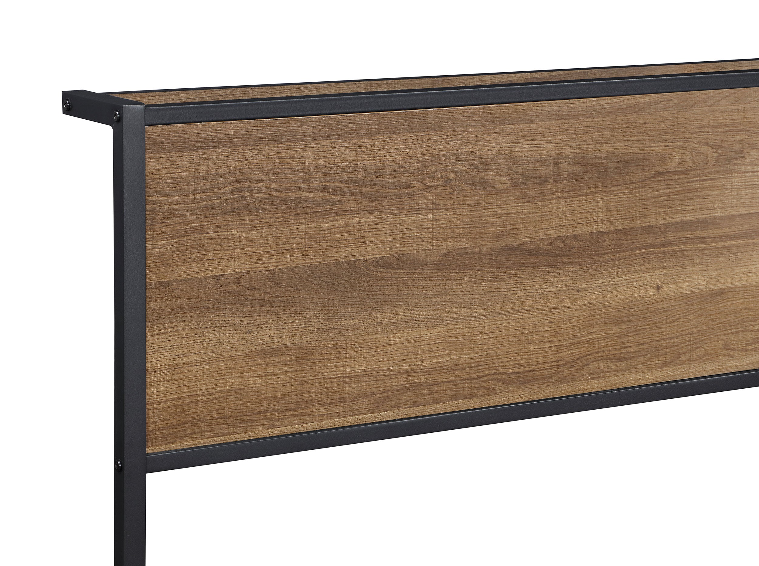 Ricky Metal Panel Bed Light Oak