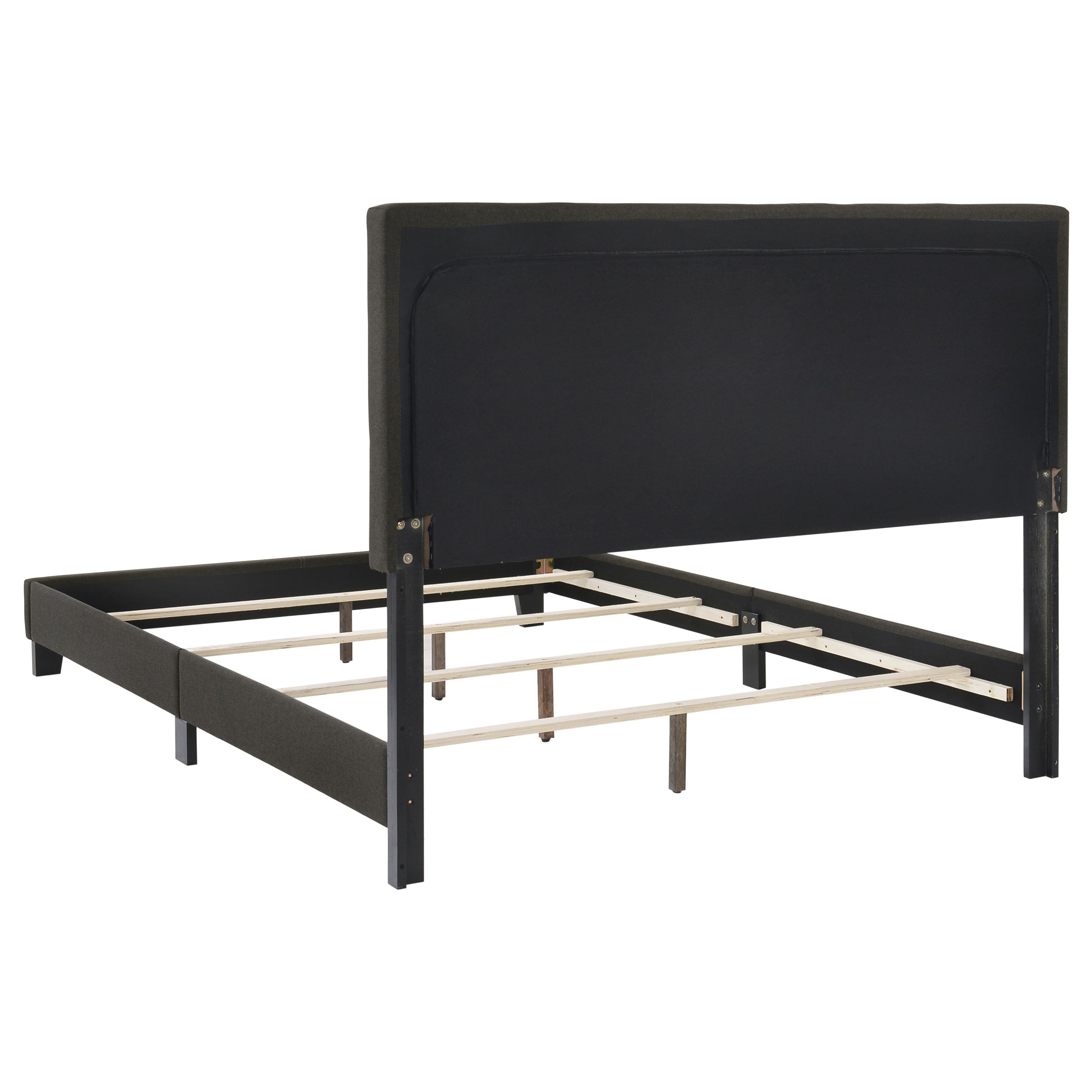 Mapes Upholstered Panel Bed Charcoal