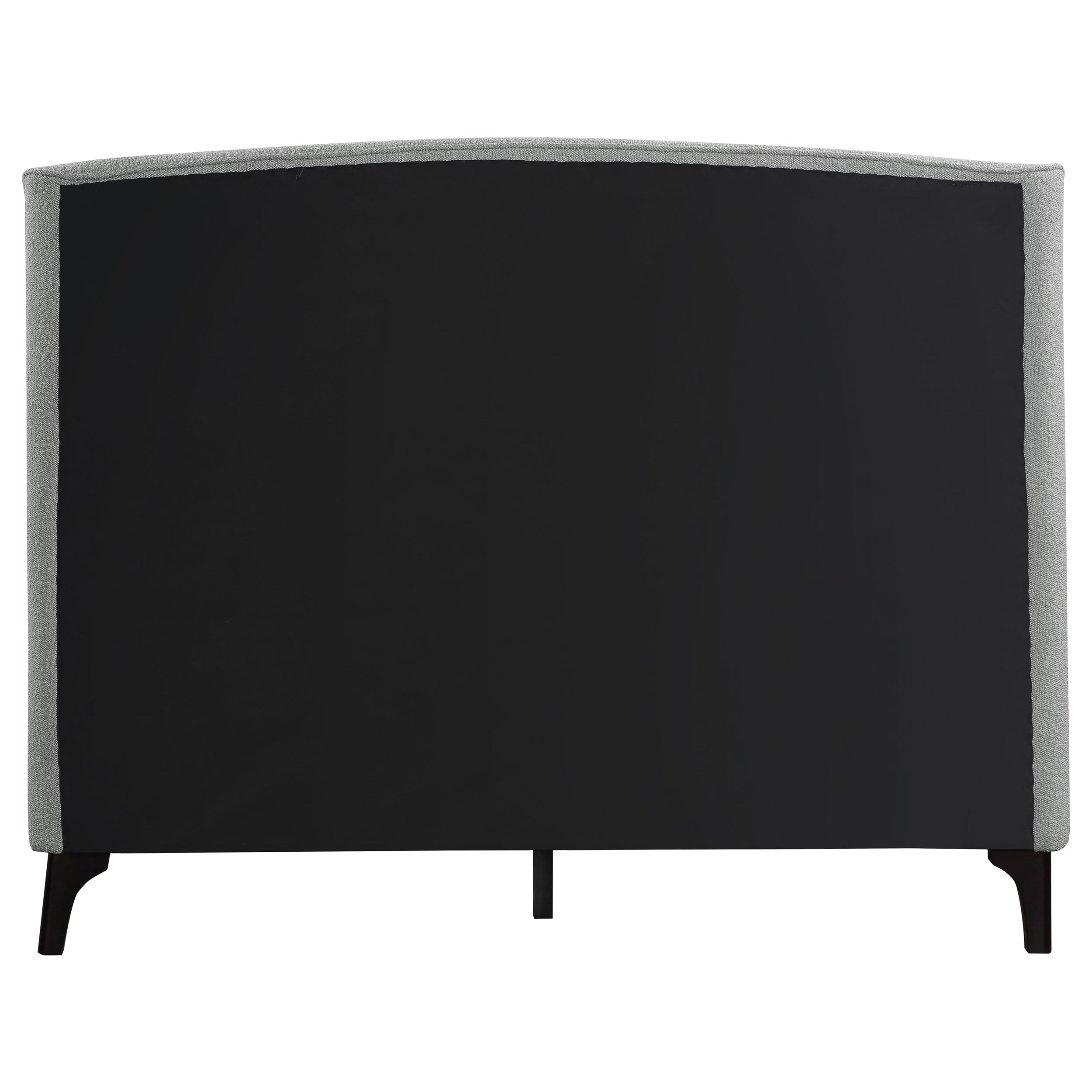 Mosby Upholstered Wingback Bed Grey