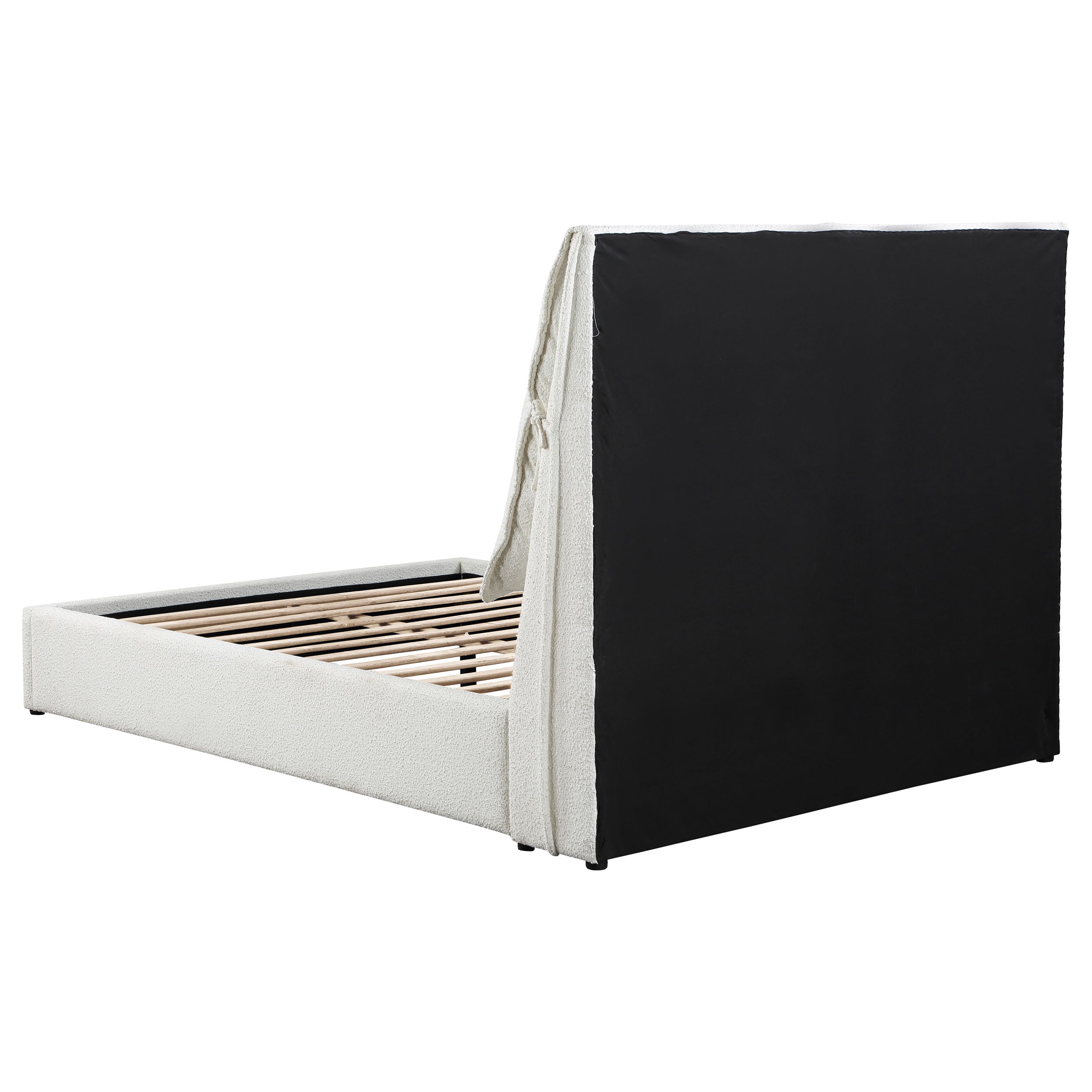 Gwendoline Upholstered Panel Bed White