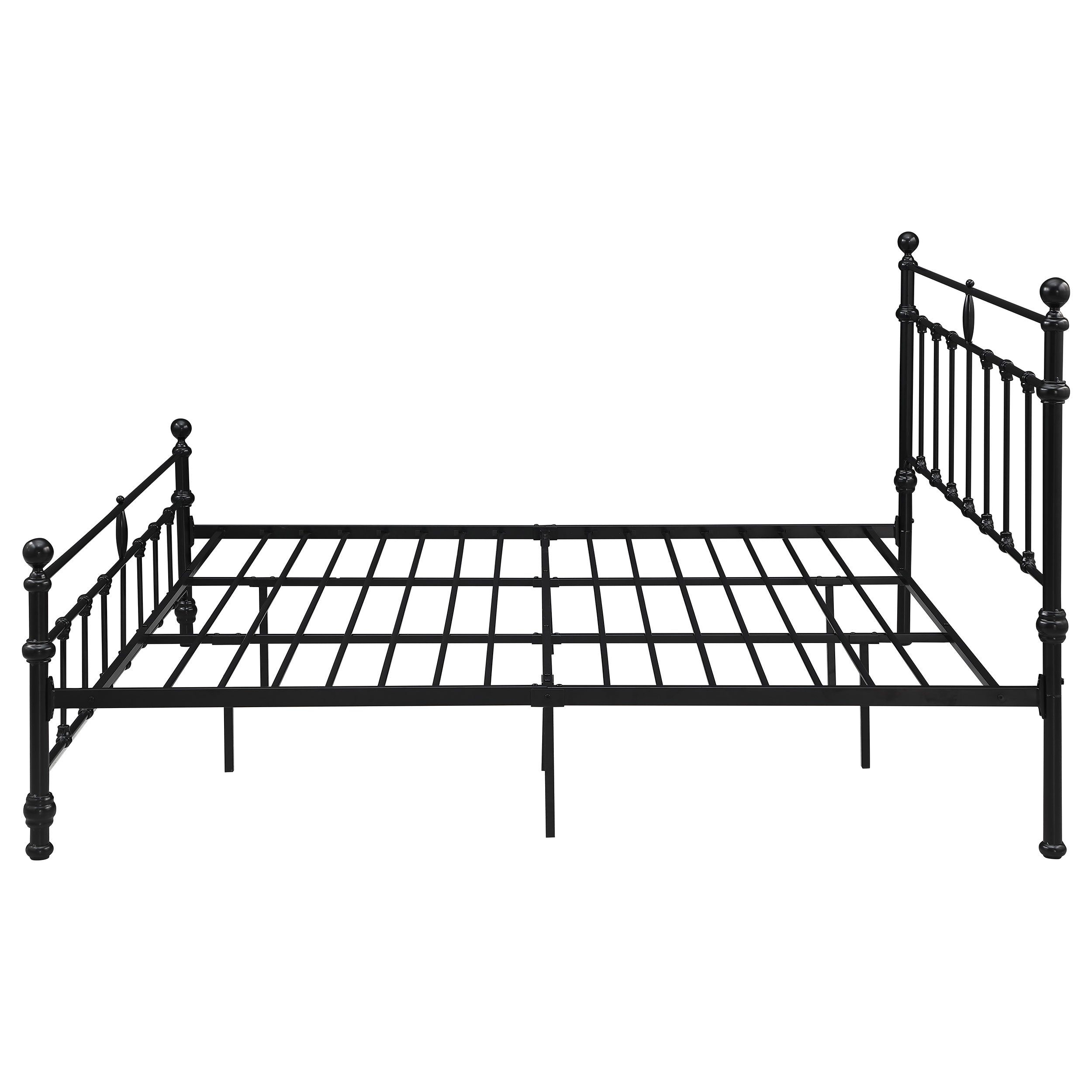 Novak 48-inch Metal Open Frame Bed Matte Black