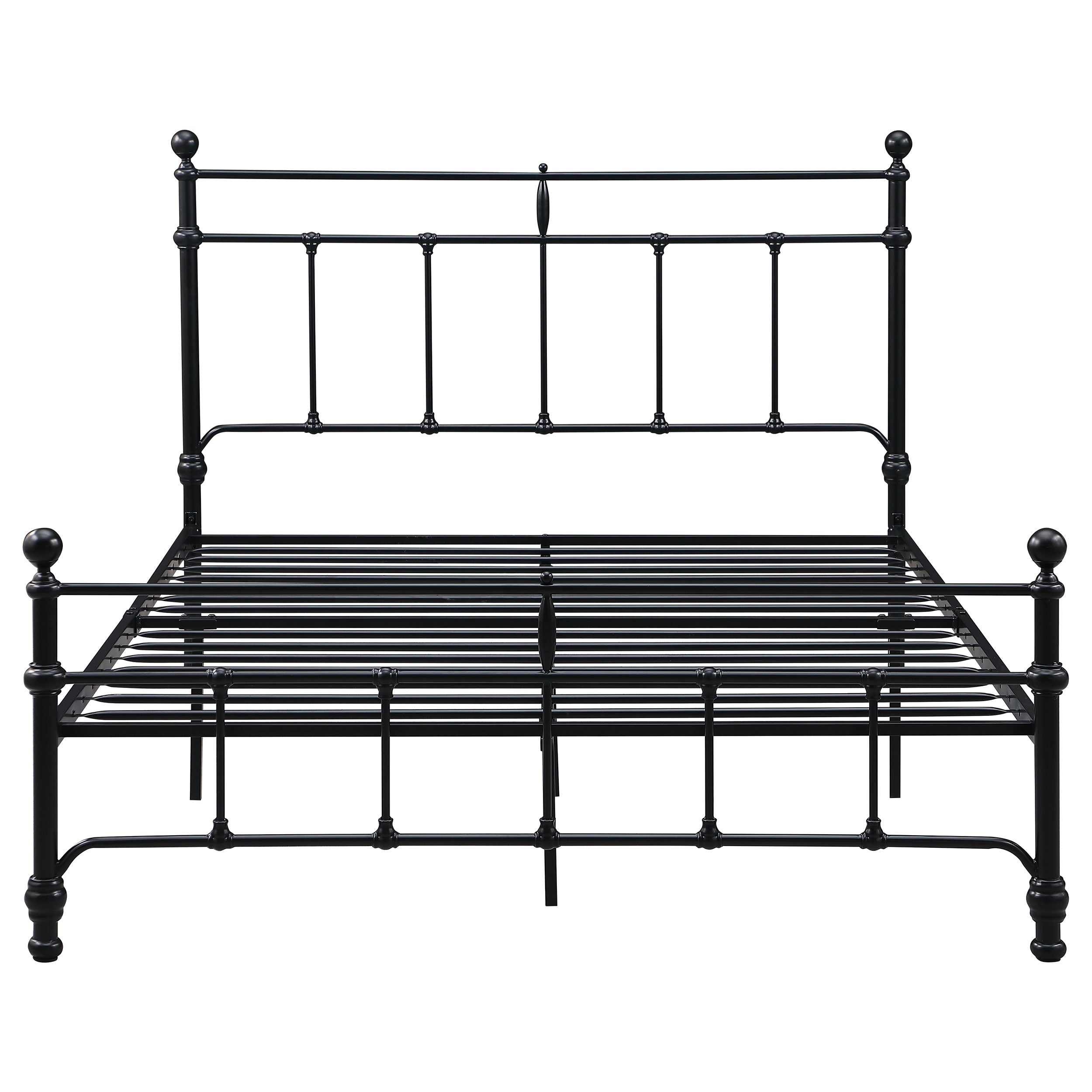 Novak 48-inch Metal Open Frame Bed Matte Black