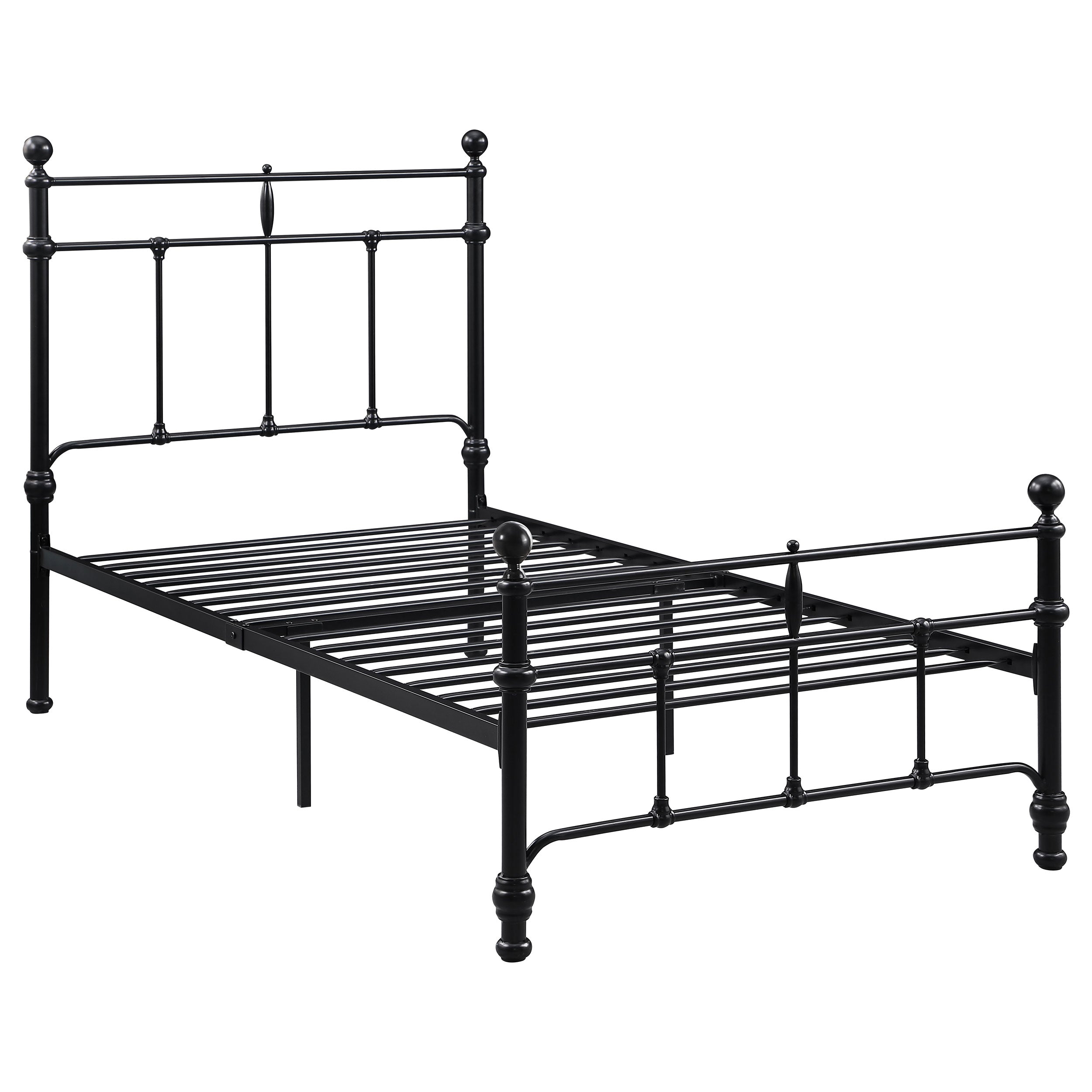 Novak 48-inch Metal Open Frame Bed Matte Black