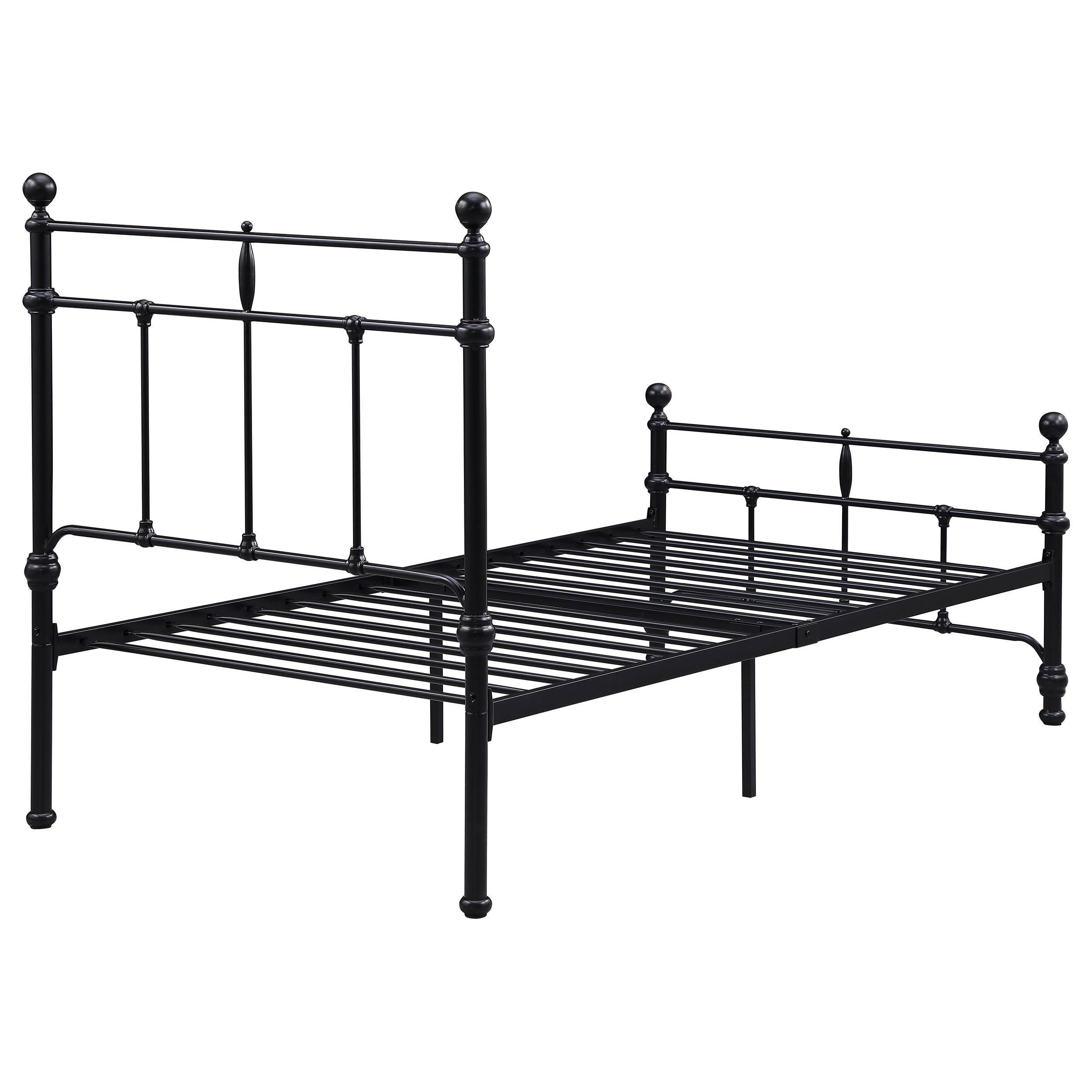 Novak 48-inch Metal Open Frame Bed Matte Black