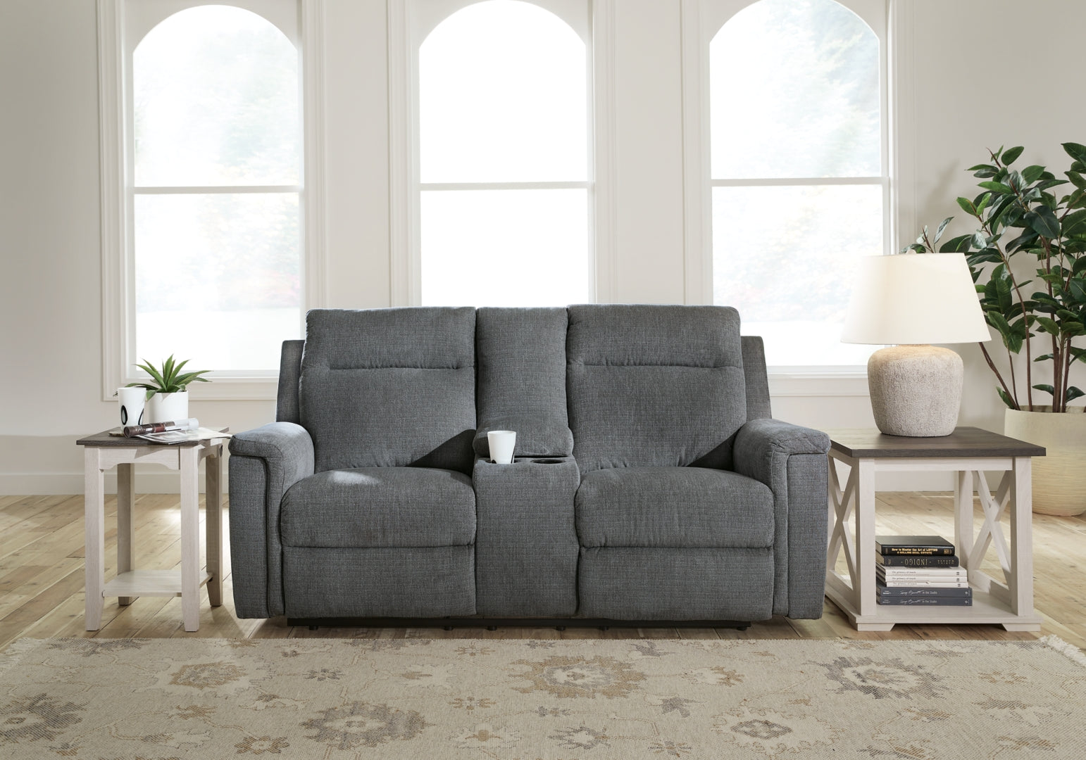 Barnsana Power Reclining Loveseat w/Console