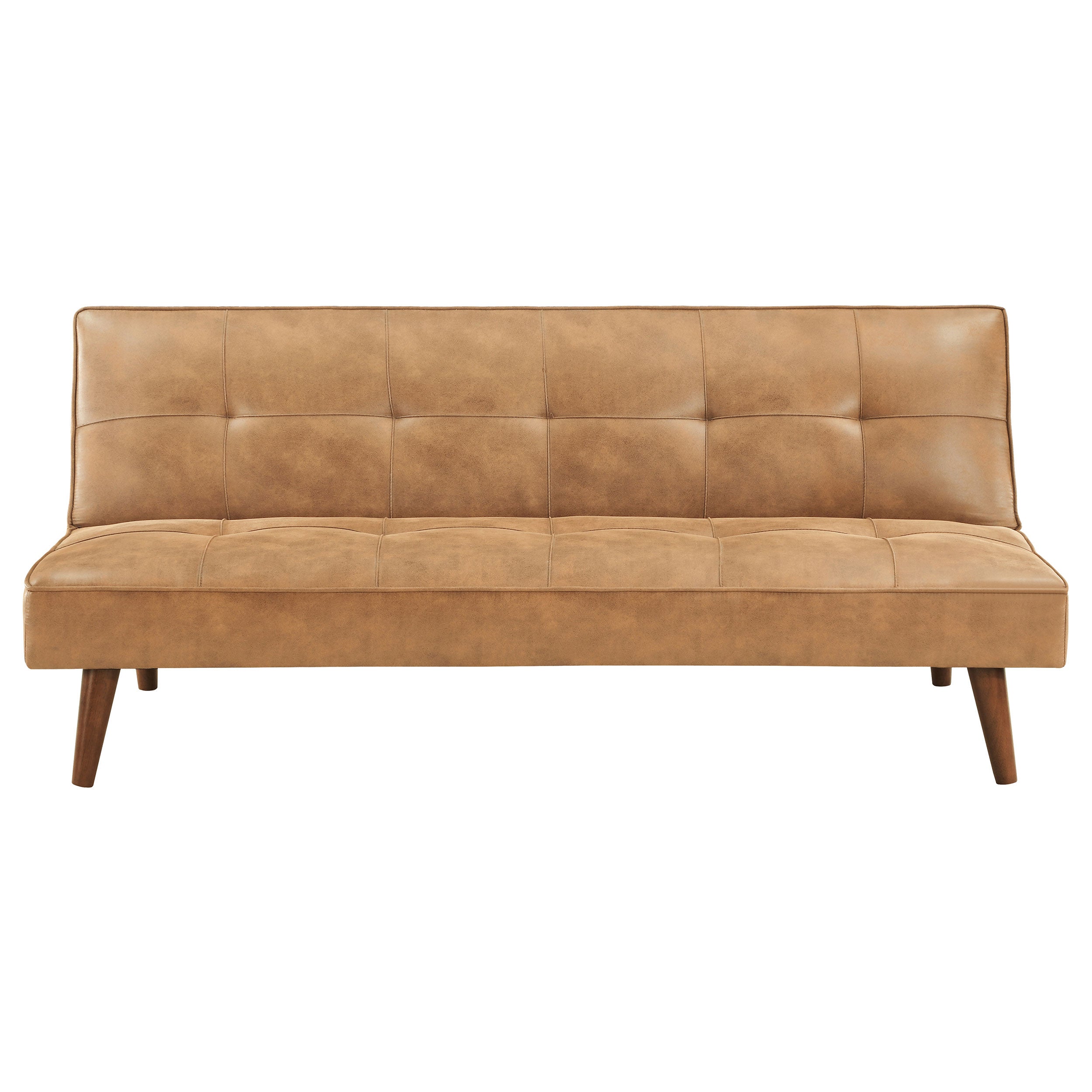 Jenson Upholstered Tufted Convertible Sofa Bed Dark Coffee