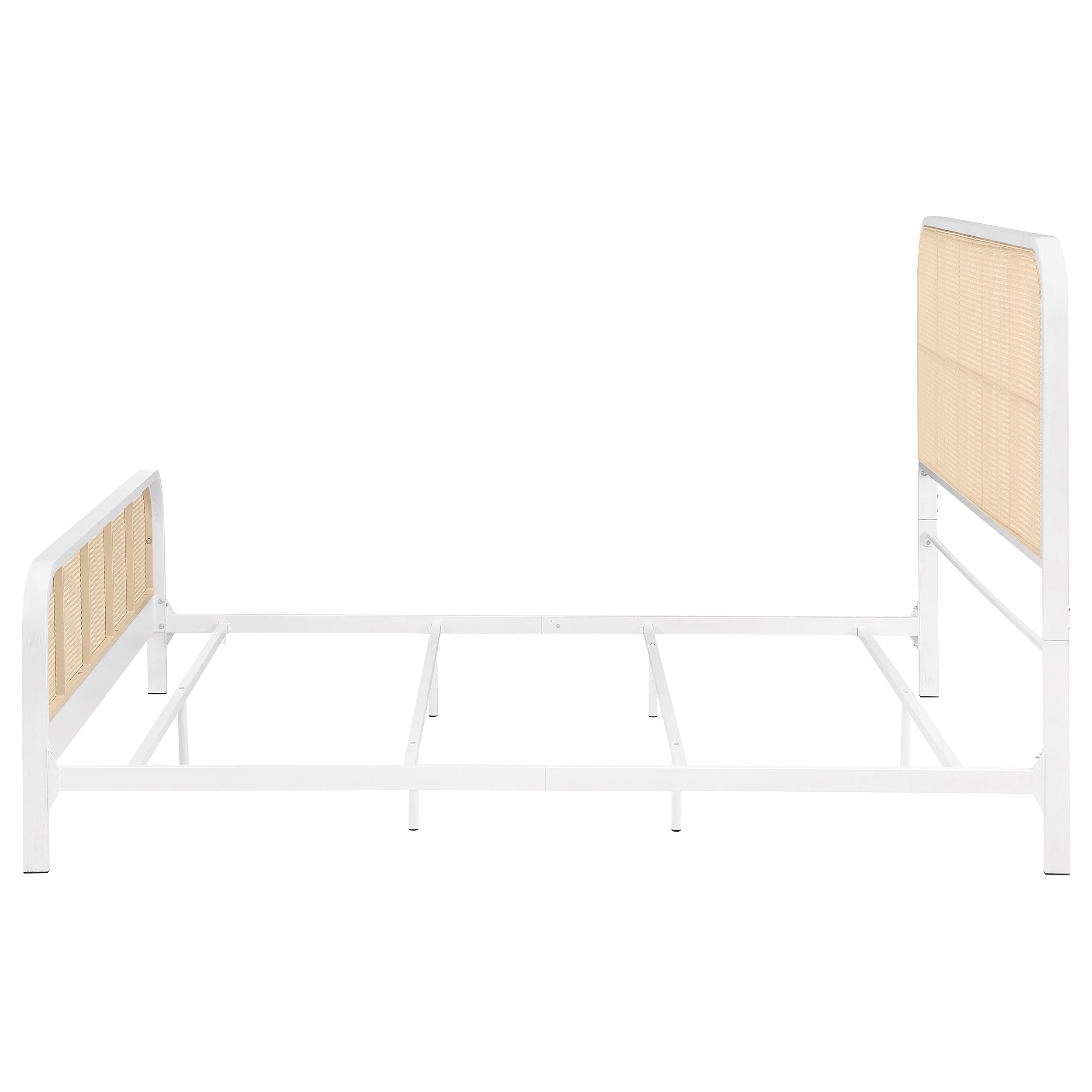 Lanewood Open Cane Webbing Metal Bed Black