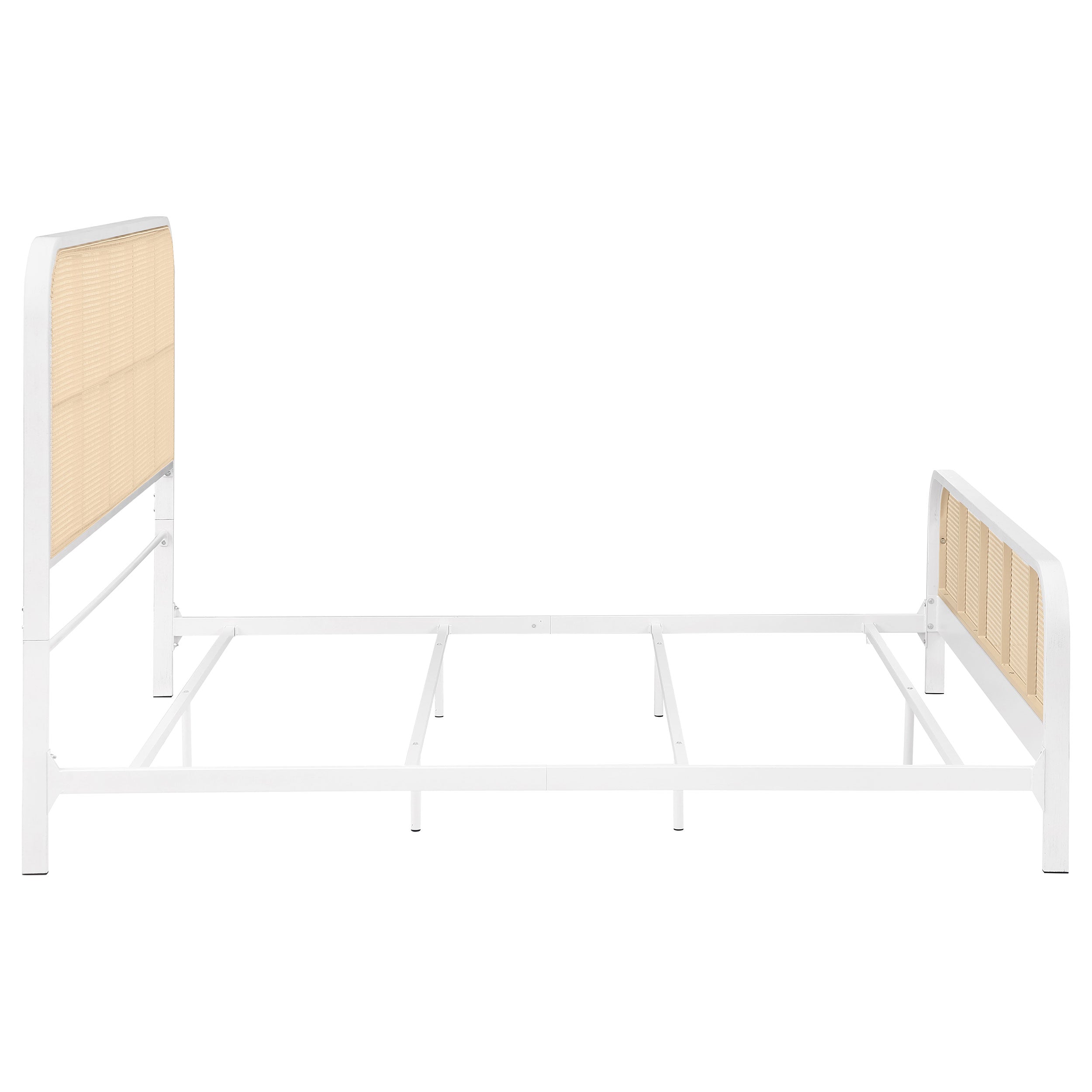Lanewood Open Cane Webbing Metal Bed Black