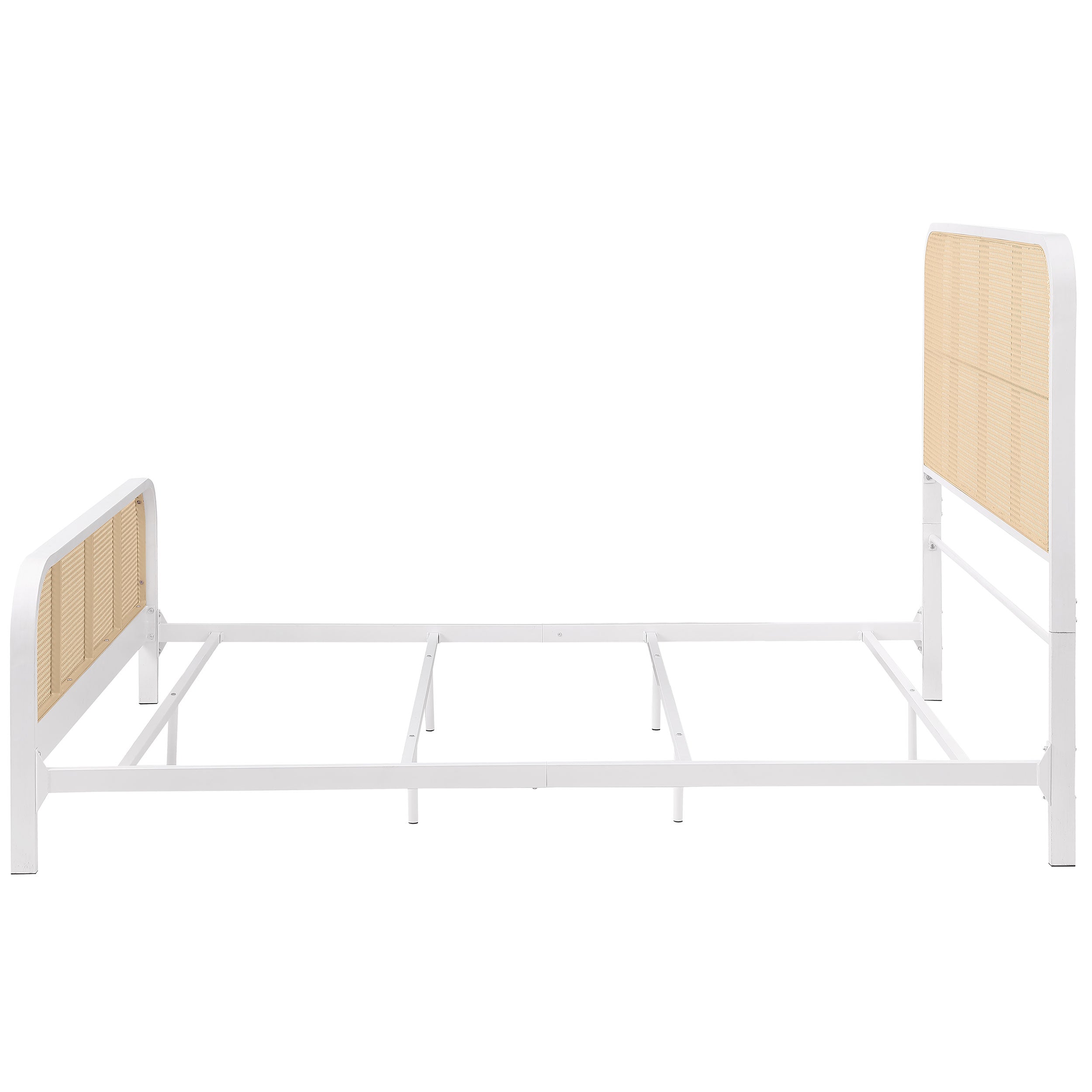 Lanewood Open Cane Webbing Metal Bed Black