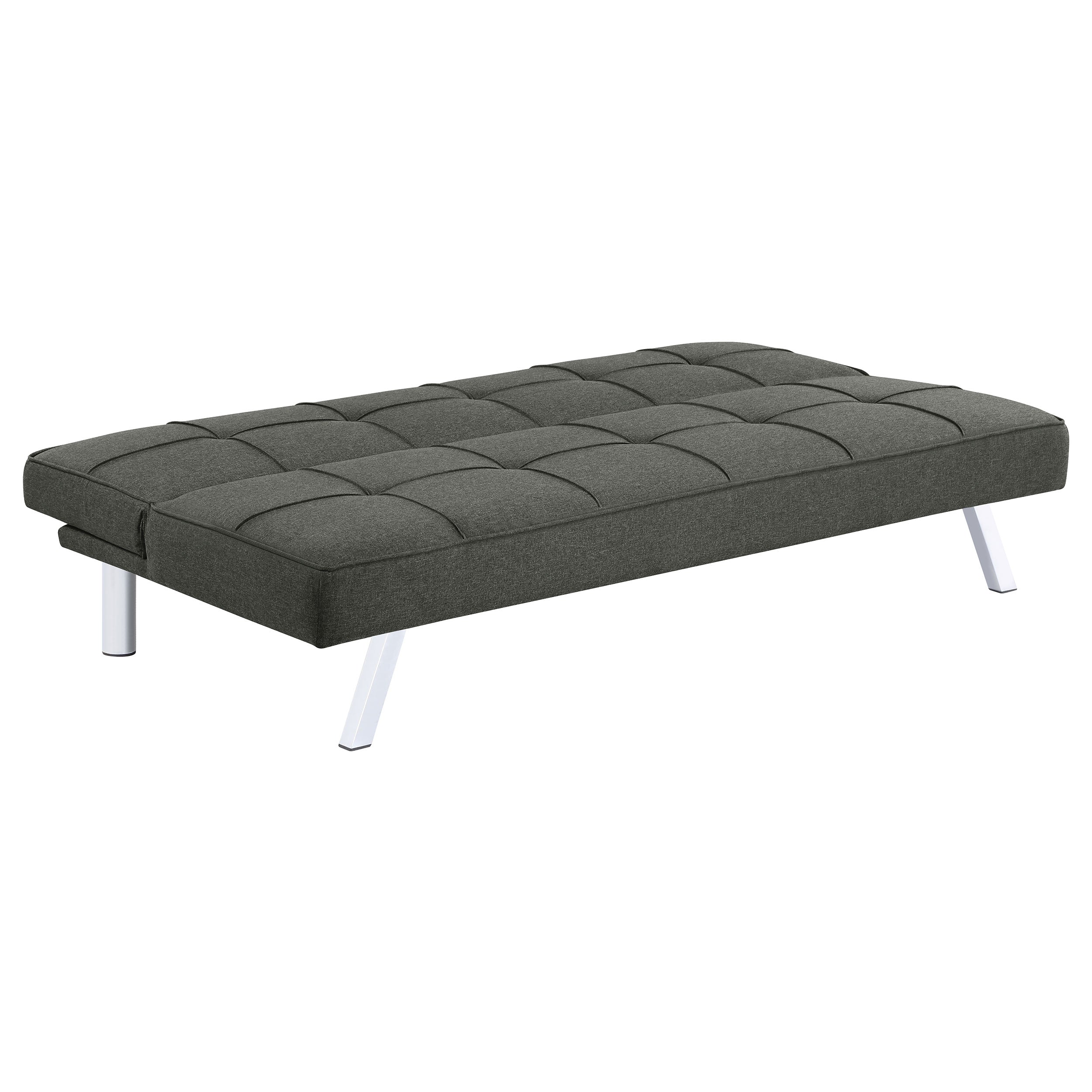 Joel Upholstered Tufted Convertible Sofa Bed Black