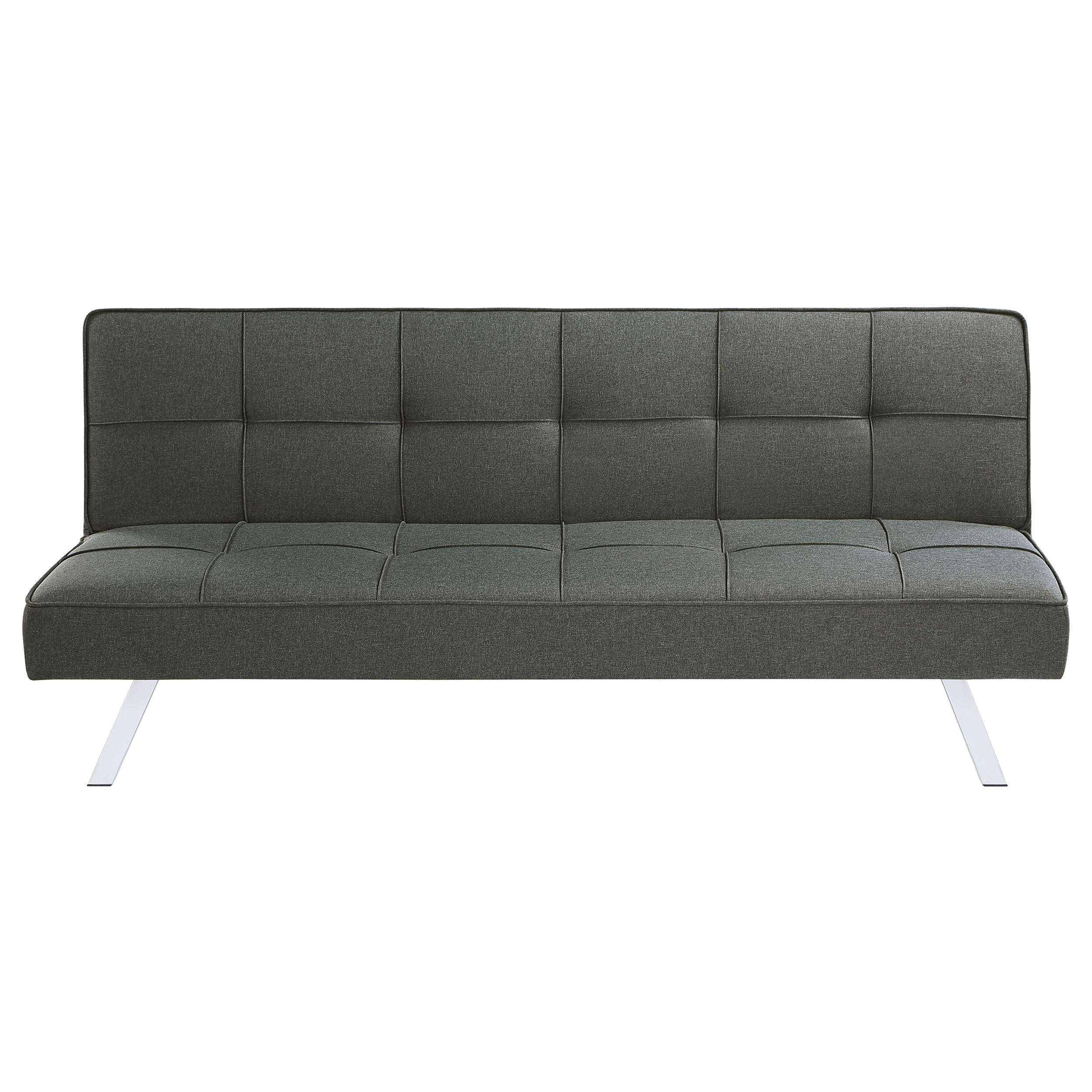 Joel Upholstered Tufted Convertible Sofa Bed Black
