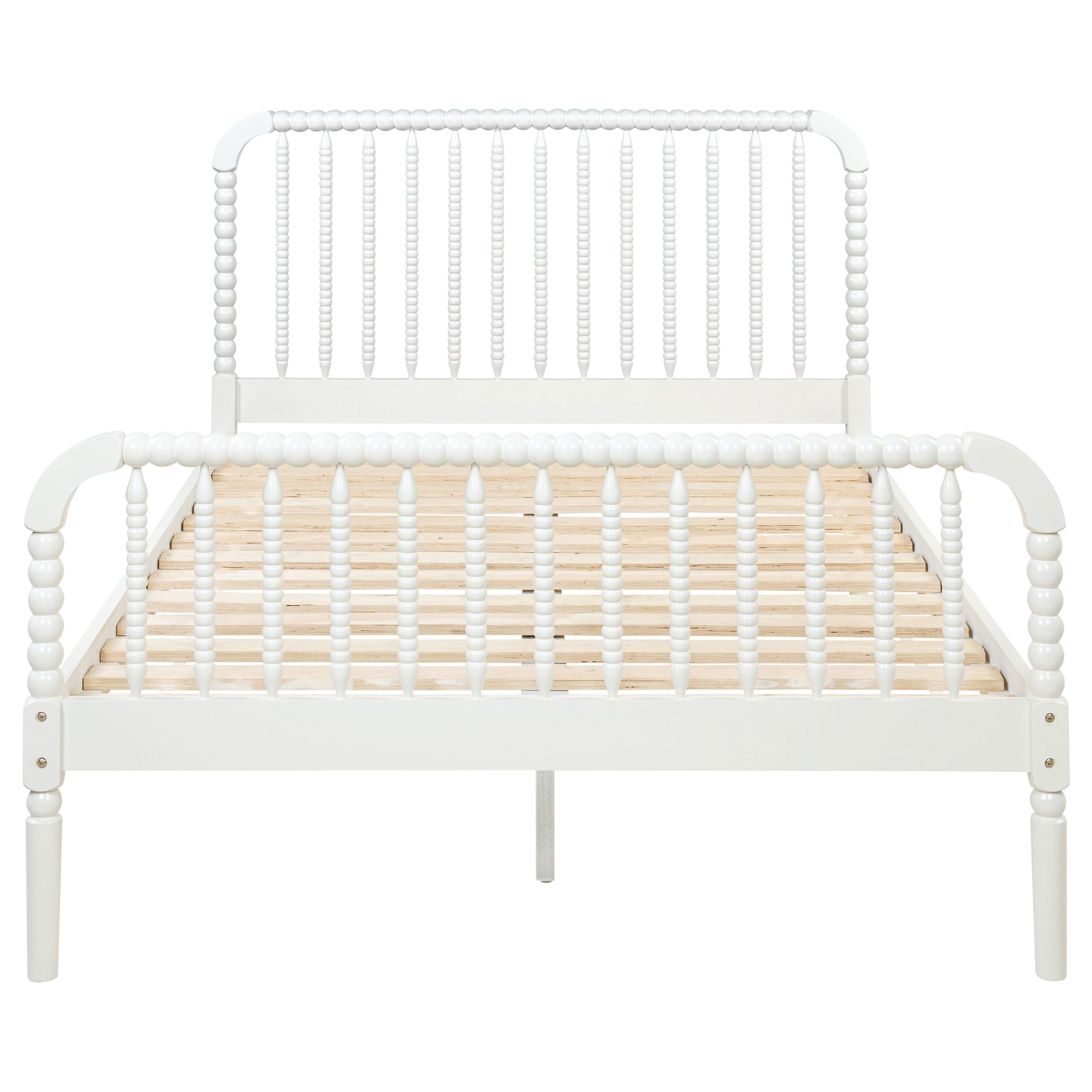 Jones Wood Open Frame Bed White