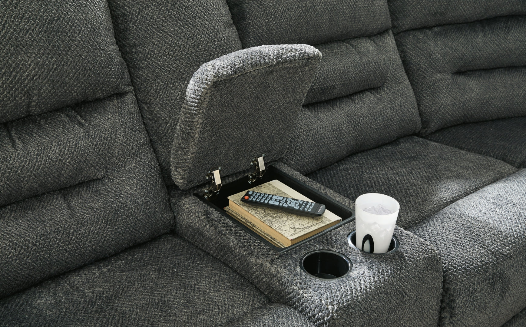 Nettington 4-Piece Fabric Power Reclining Sectional