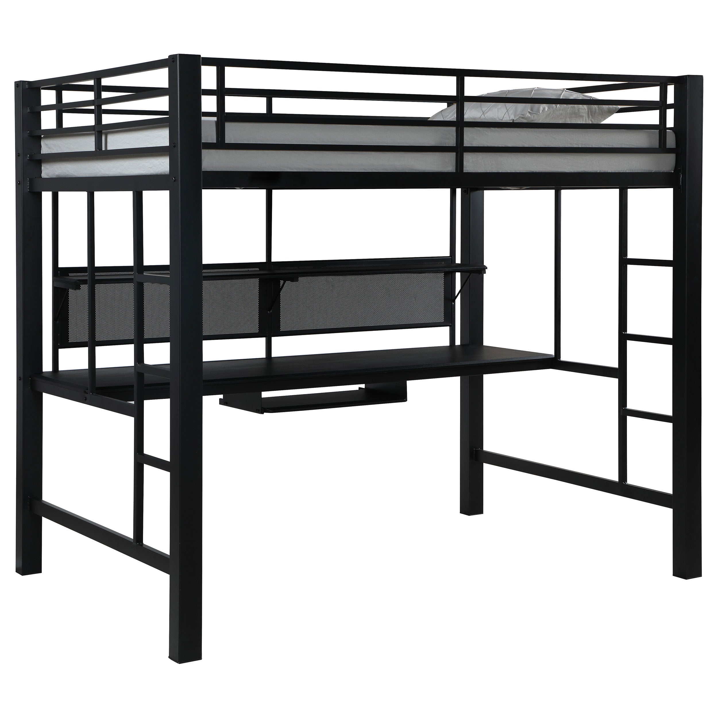 Avalon Workstation Loft Bed Black