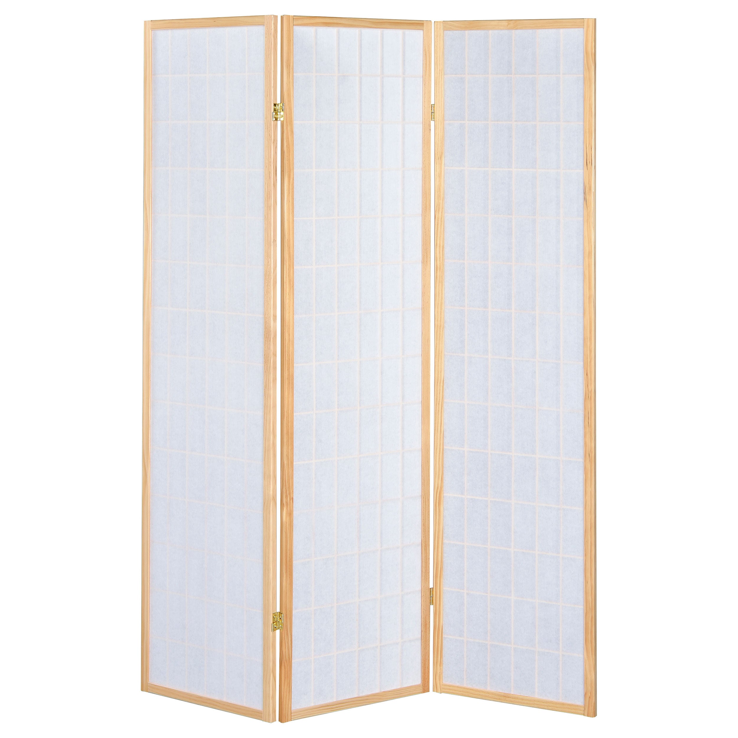 Carrie 3-Panel Room Divider Folding Shoji Screen Black