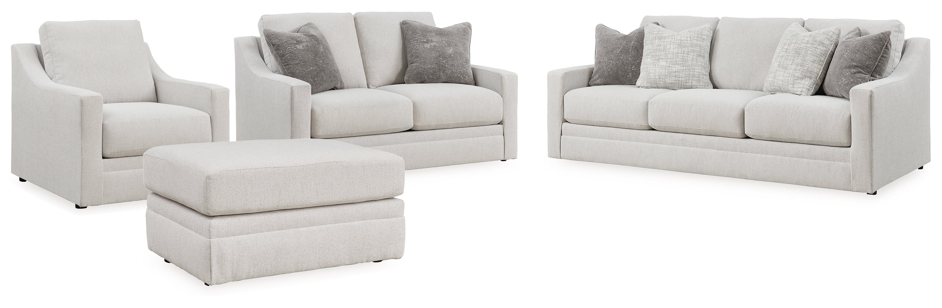 Maitelynn Sofa, Loveseat, Chair & Ottoman