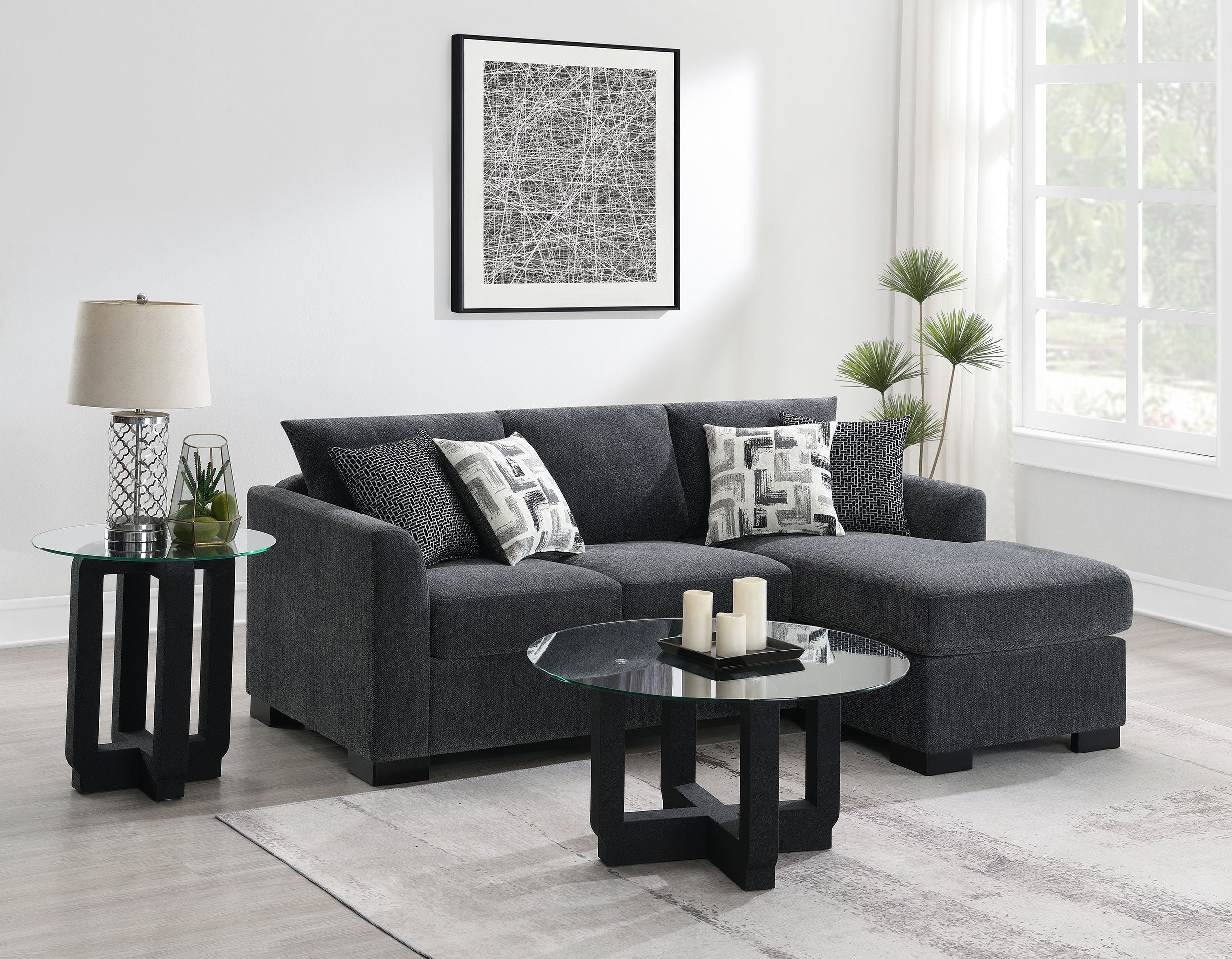 Storey Sleeper Sectional Chaise Sofa (3 Colors)