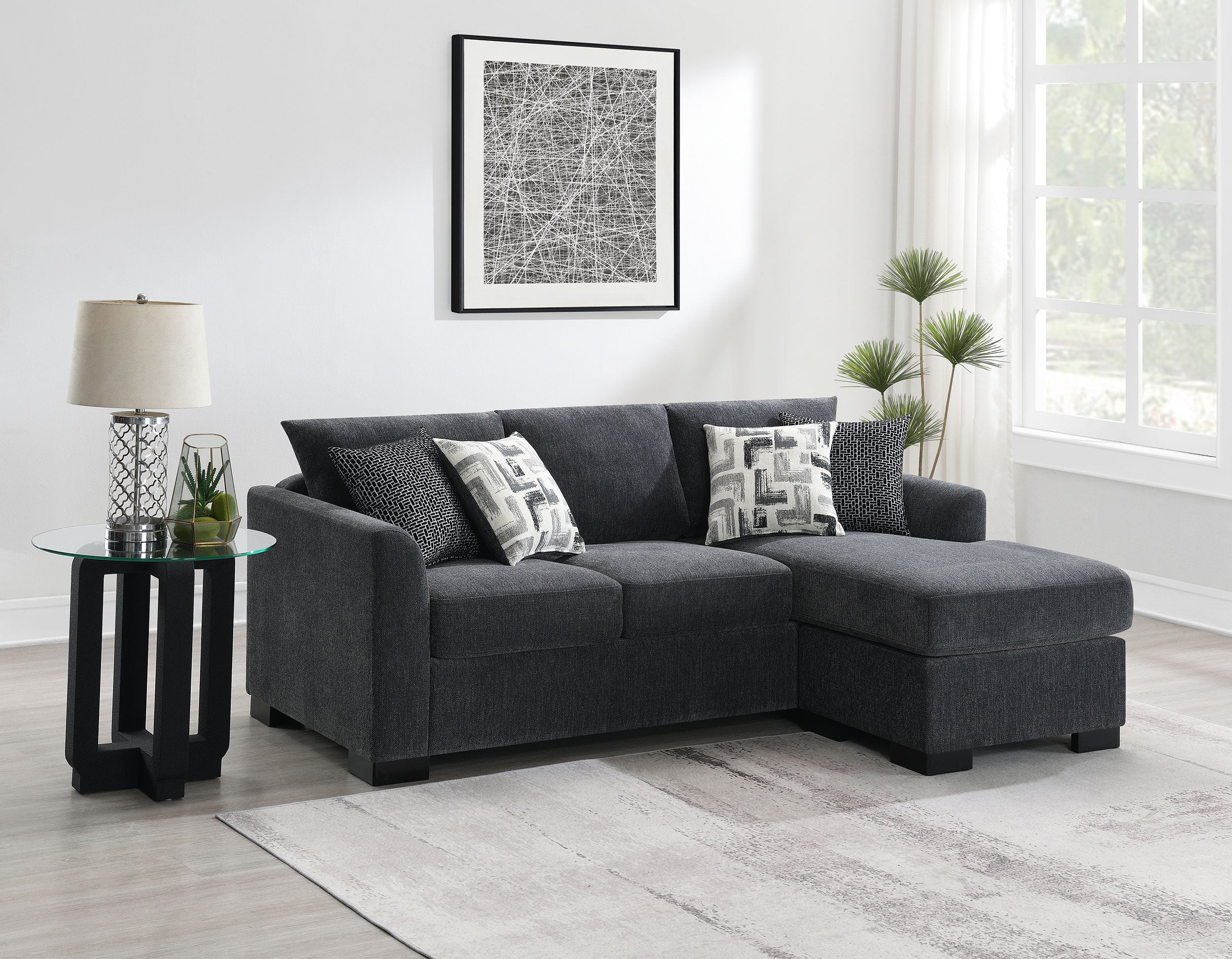 Storey Sleeper Sectional Chaise Sofa (3 Colors)