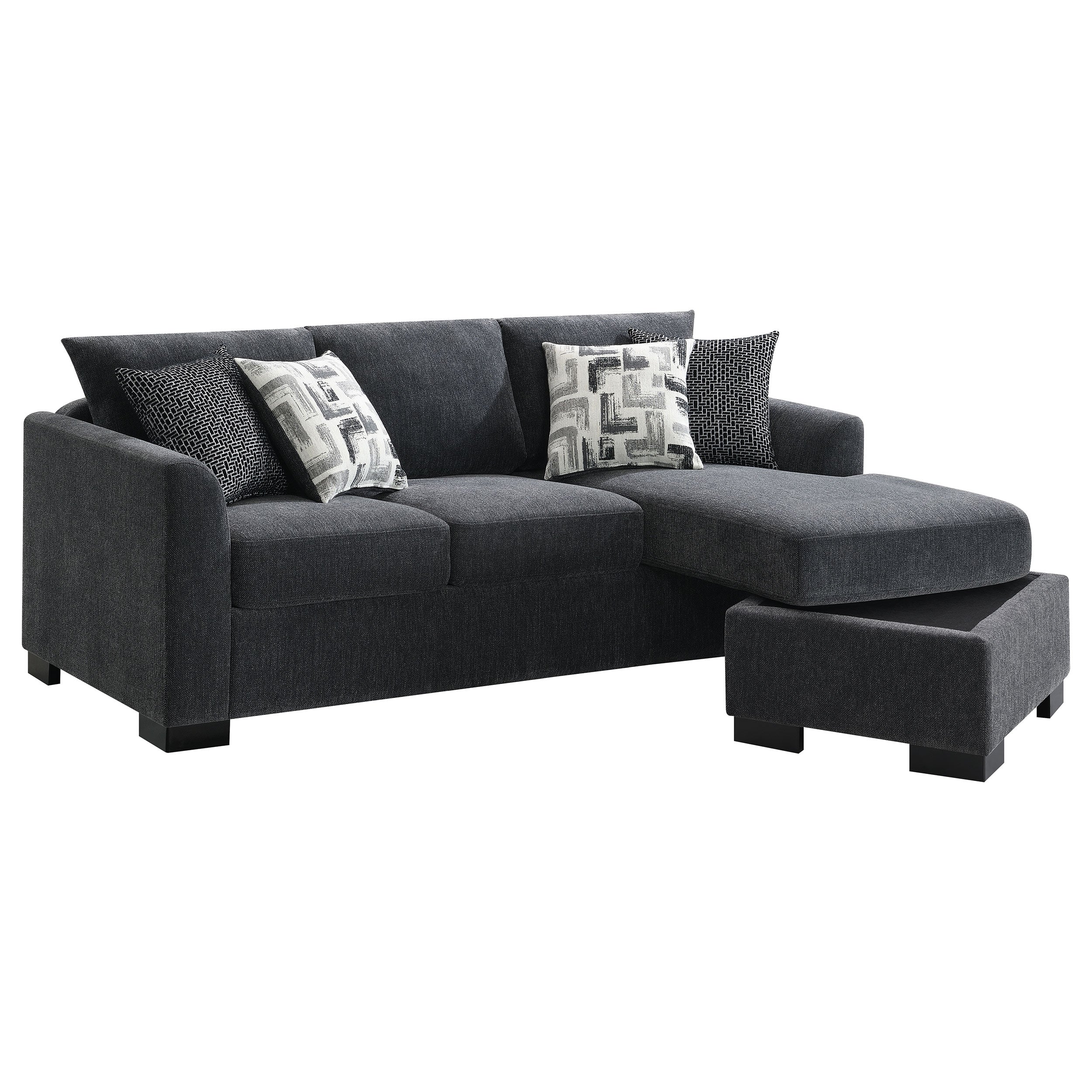 Storey Sleeper Sectional Chaise Sofa (3 Colors)