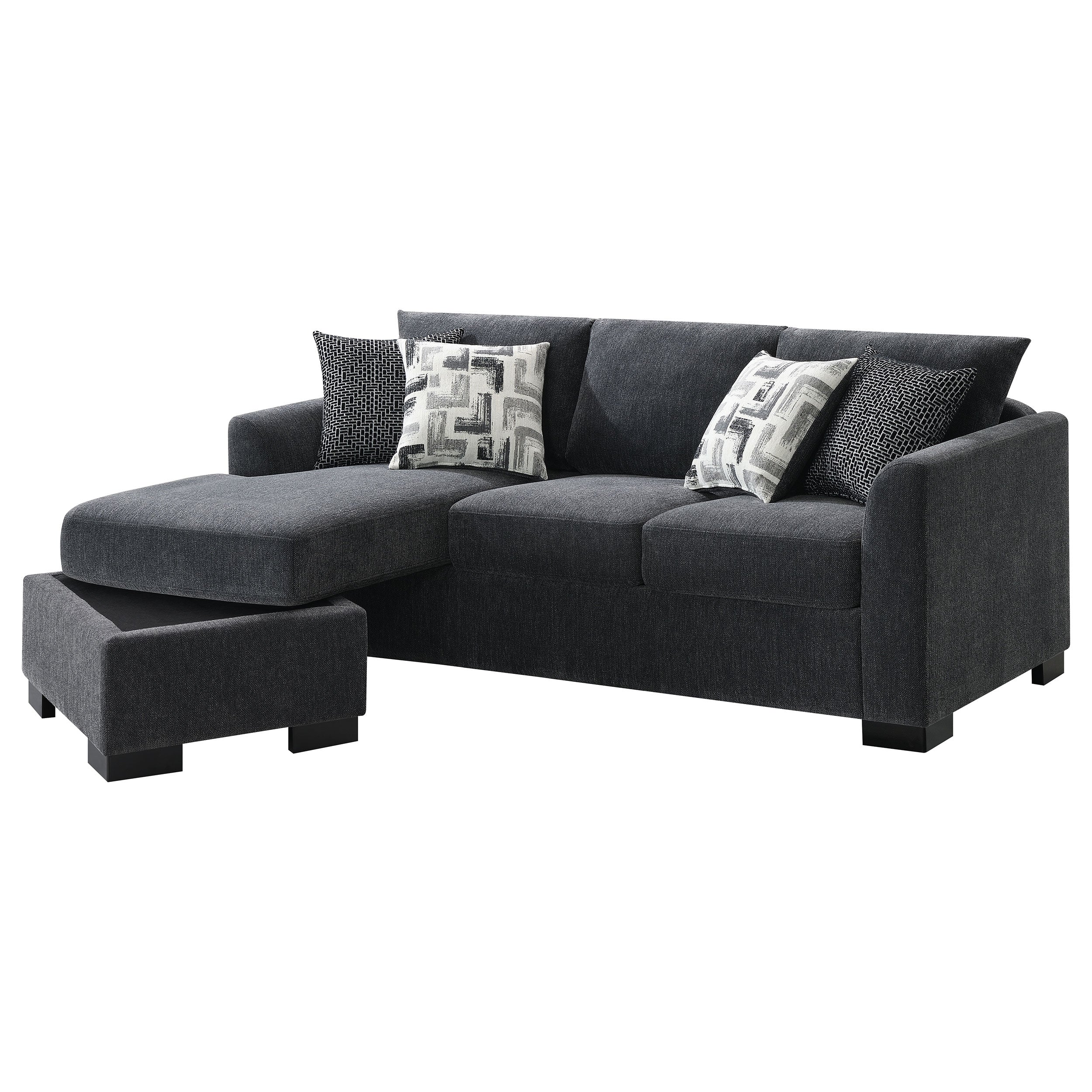 Storey Sleeper Sectional Chaise Sofa (3 Colors)