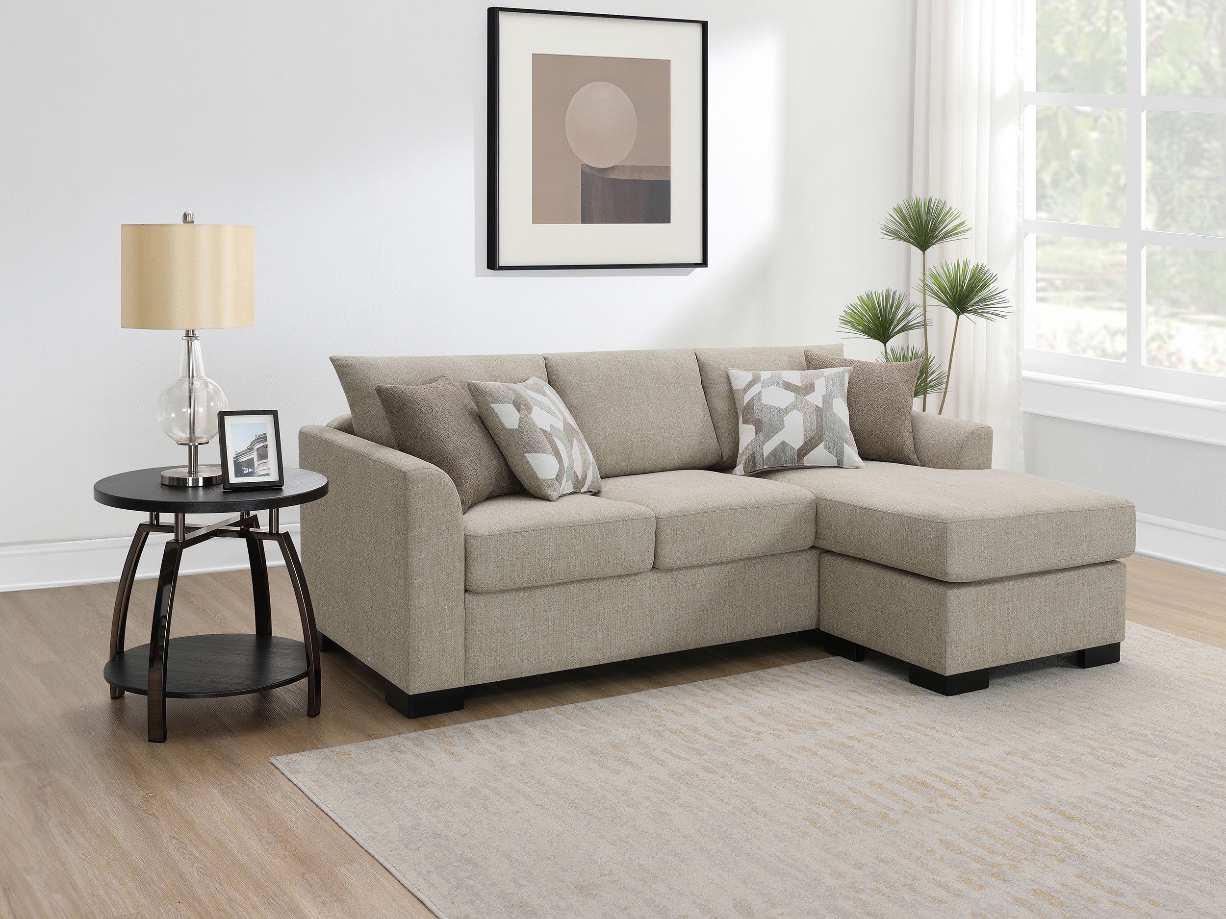 Storey Sleeper Sectional Chaise Sofa (3 Colors)