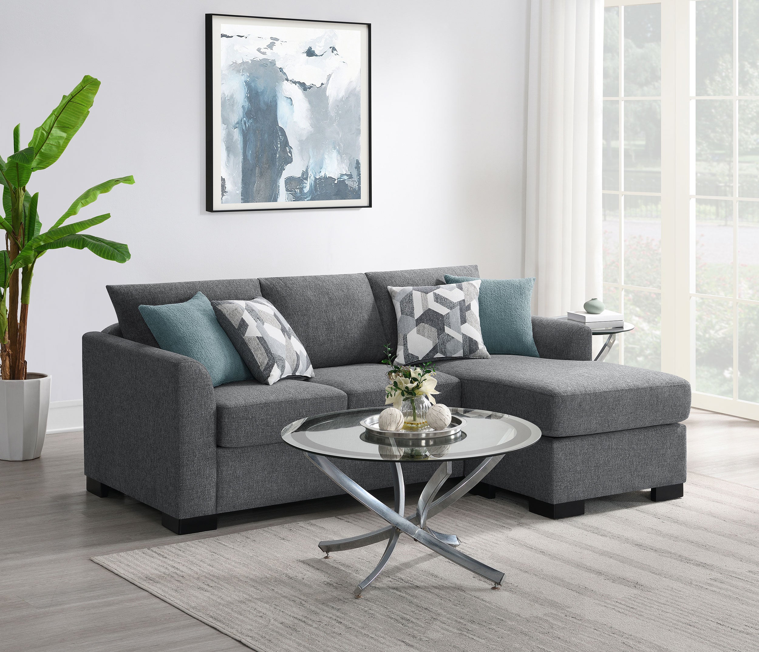 Storey Sleeper Sectional Chaise Sofa (3 Colors)
