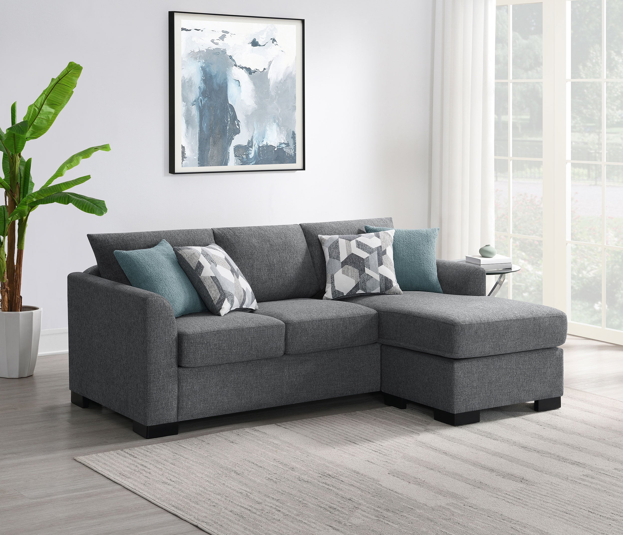Storey Sleeper Sectional Chaise Sofa (3 Colors)