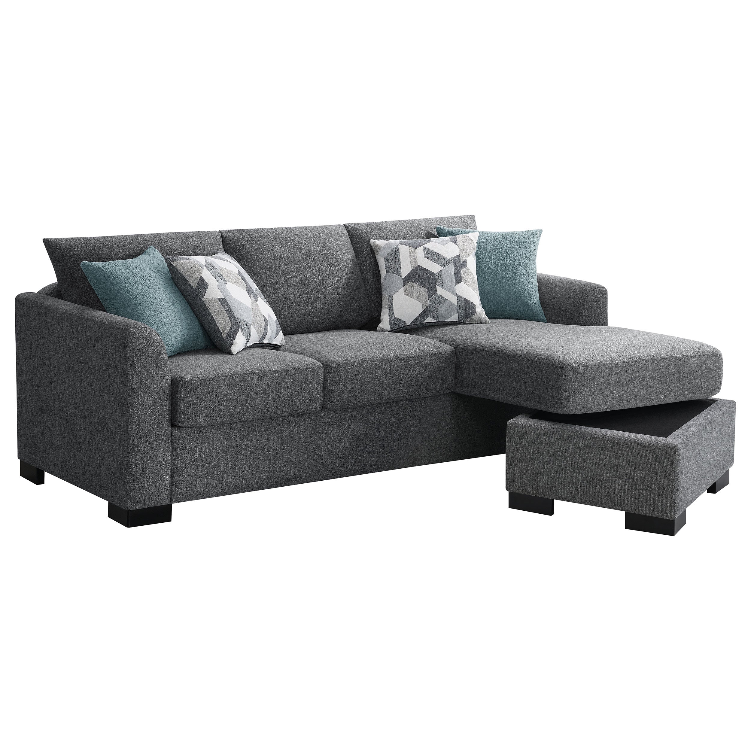 Storey Sleeper Sectional Chaise Sofa (3 Colors)