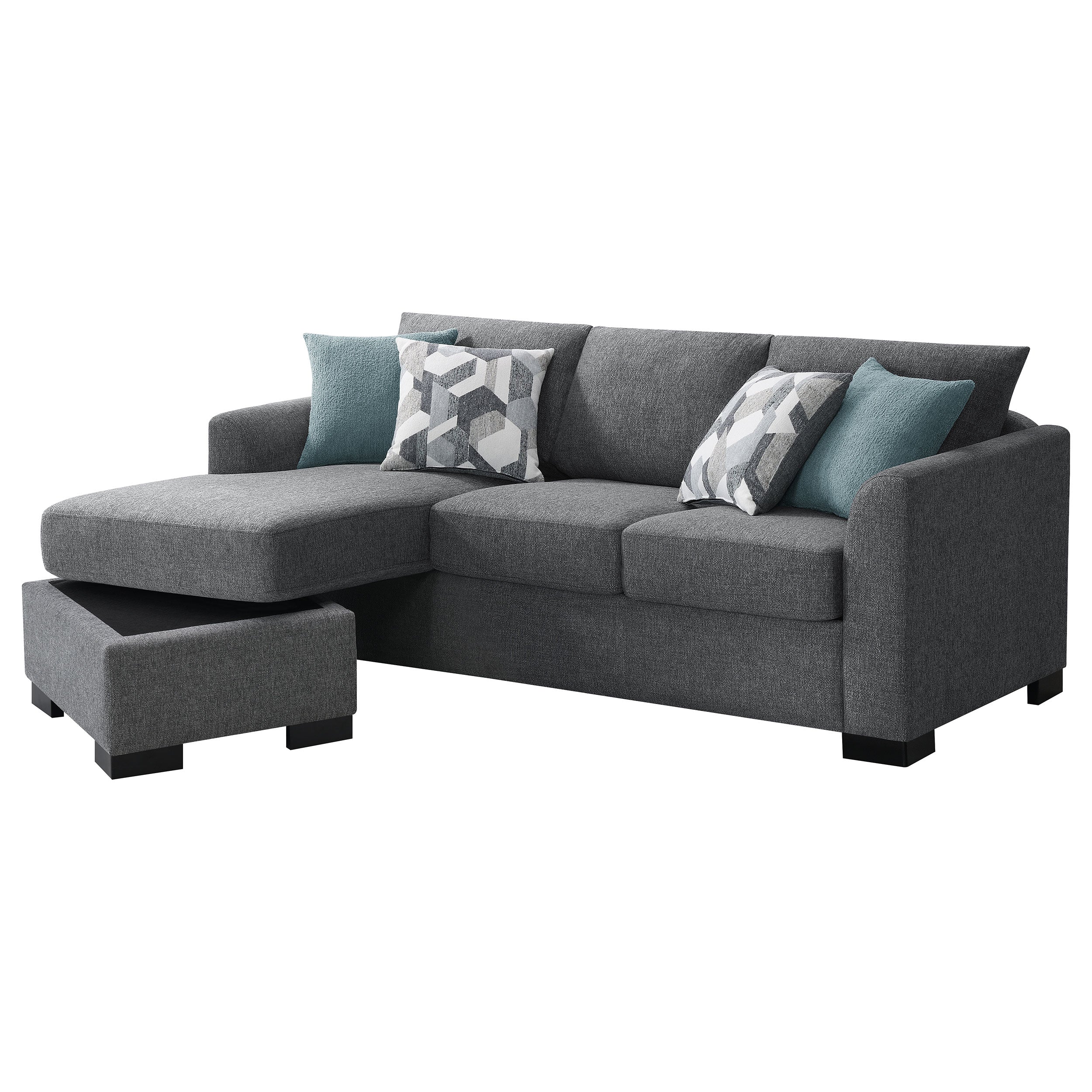 Storey Sleeper Sectional Chaise Sofa (3 Colors)